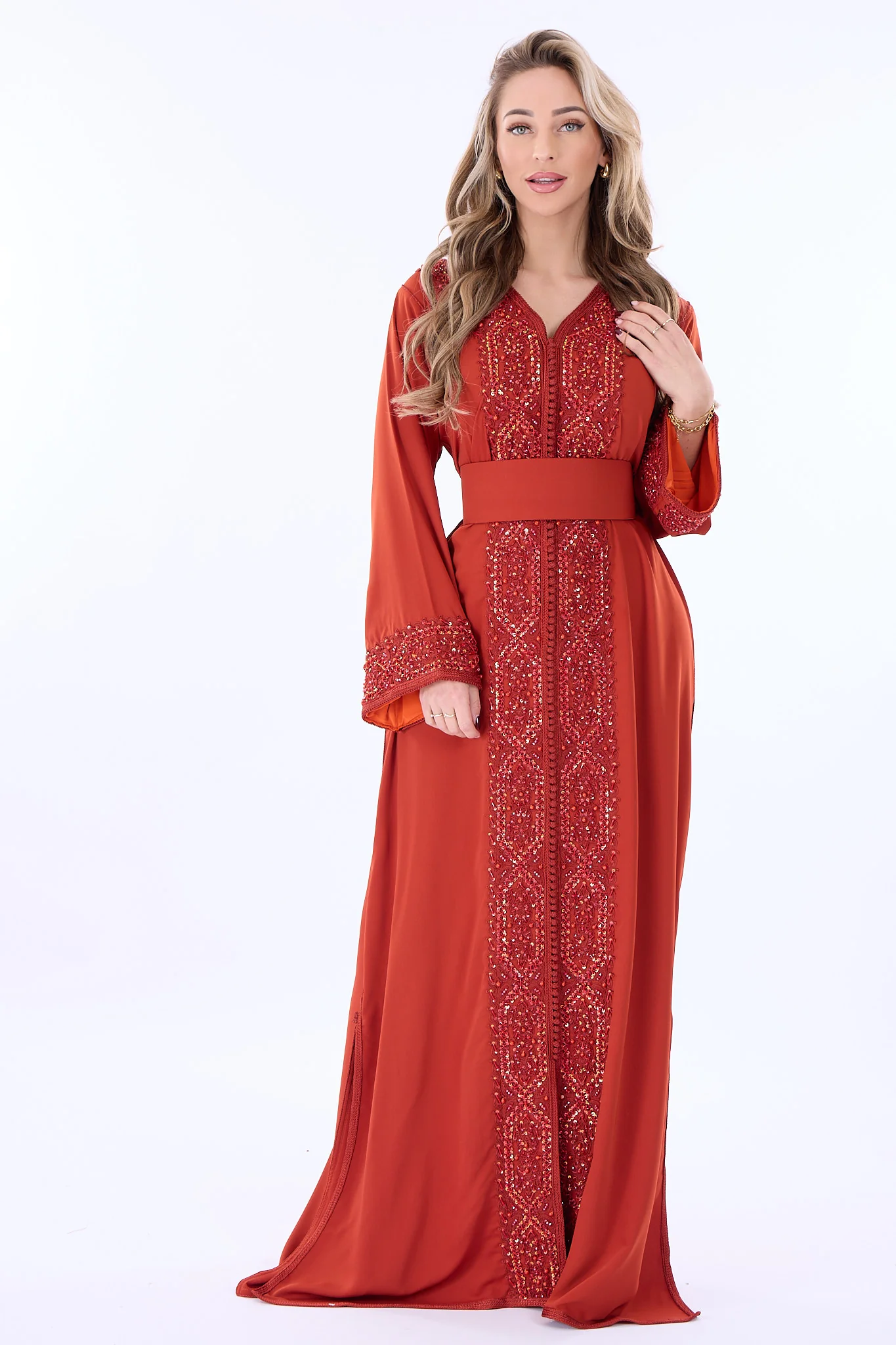 Caftan Rasha Dark Orange - Image 5