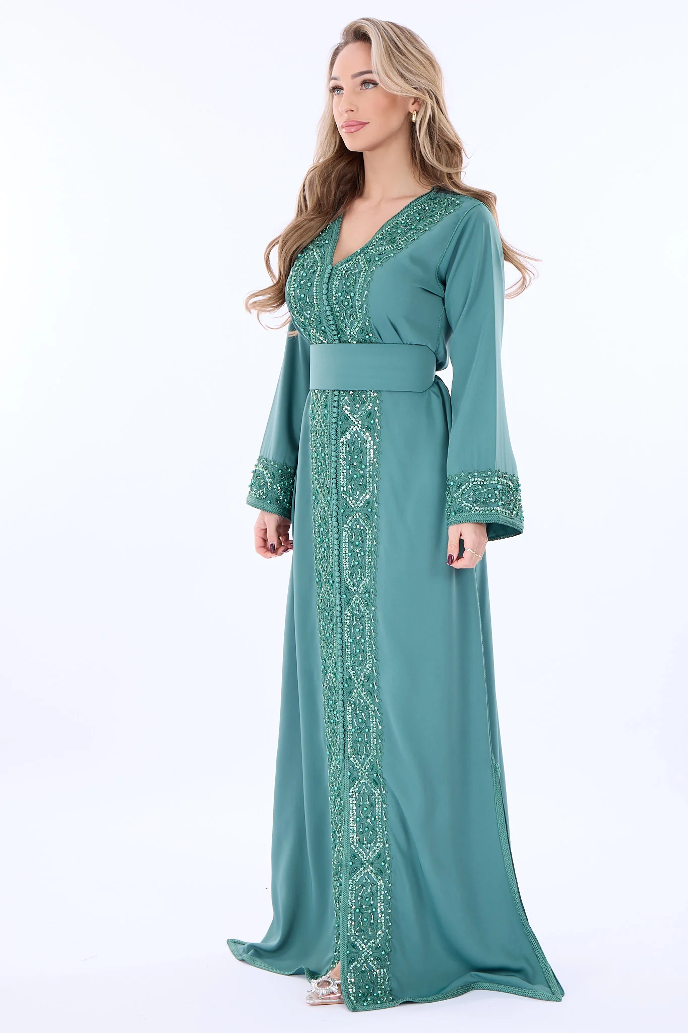 Caftan Rasha Darkseagreen - Image 5
