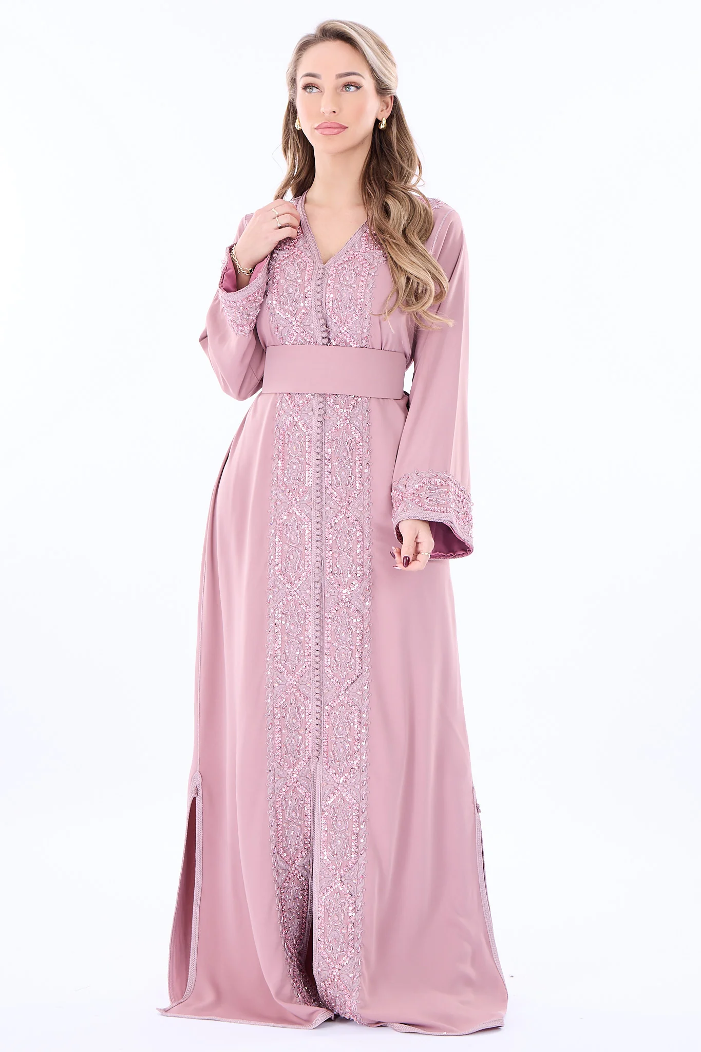 Caftan Rasha Paleviolet Pink - Image 2