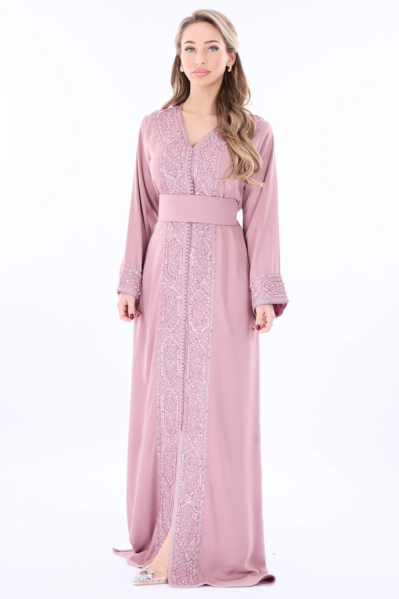 Caftan Rasha Paleviolet Pink - Image 3