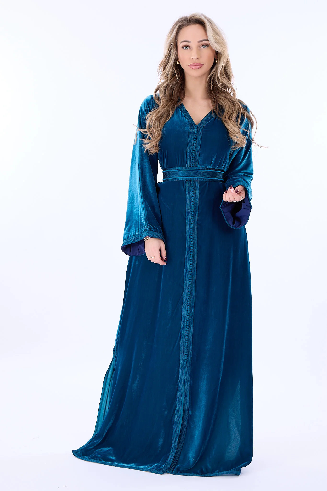 Caftan Sahar Blue Petrol - Image 4