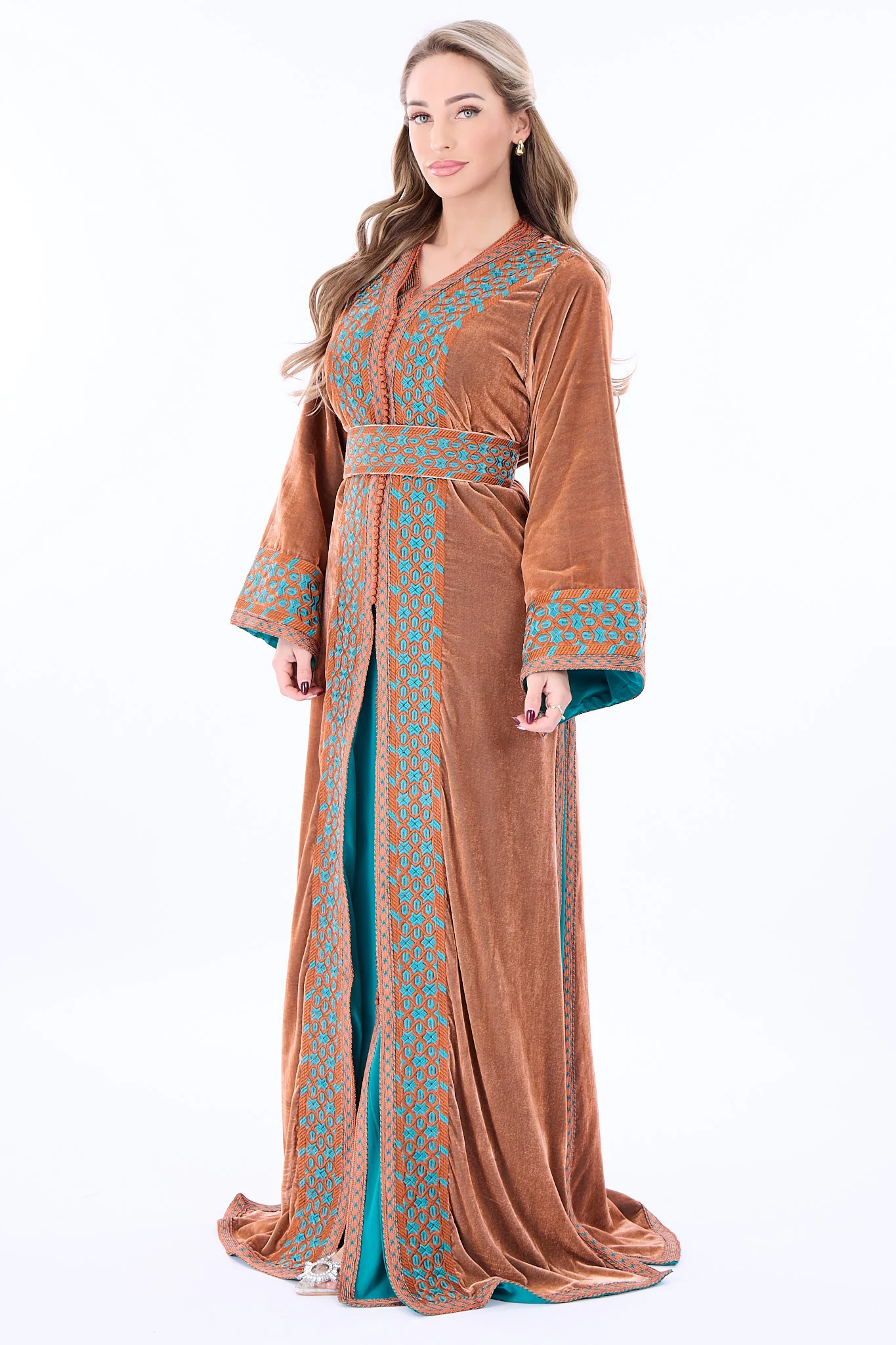 Caftan Isra Orange - Image 4