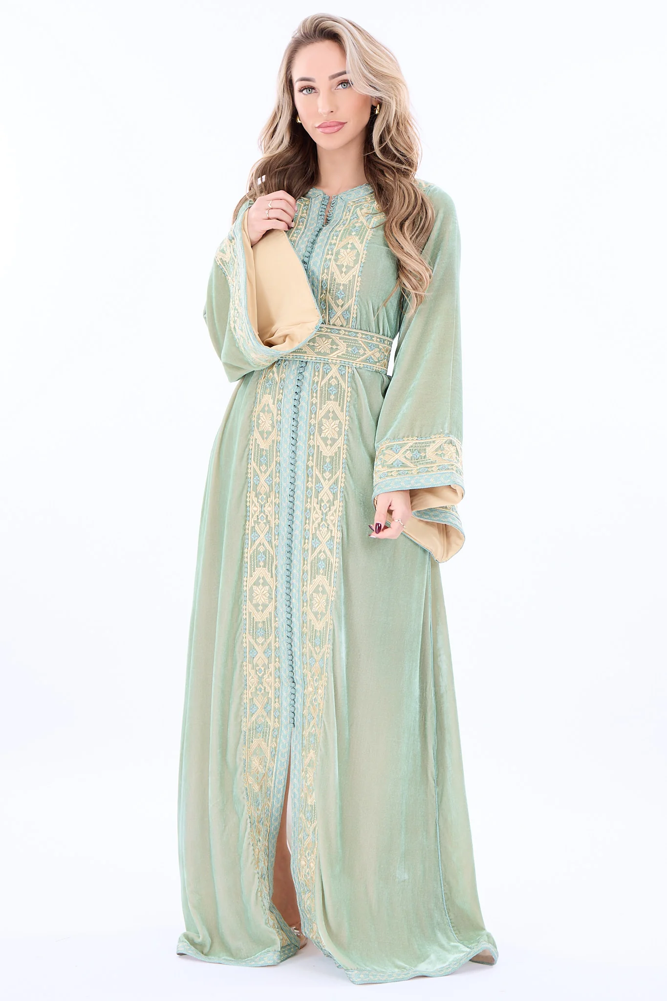 Caftan Sama Darkseagreen - Image 2