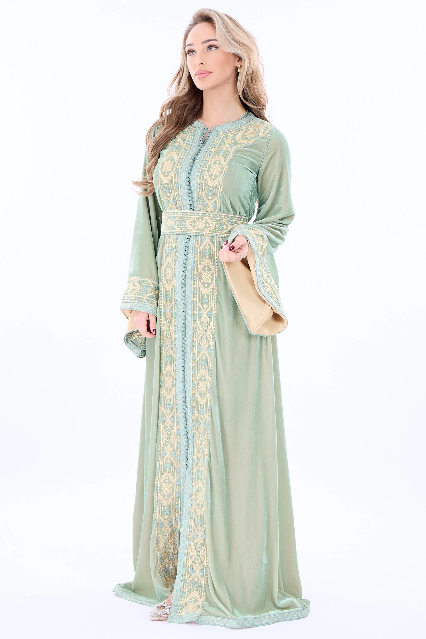 Caftan Sama Darkseagreen - Image 3