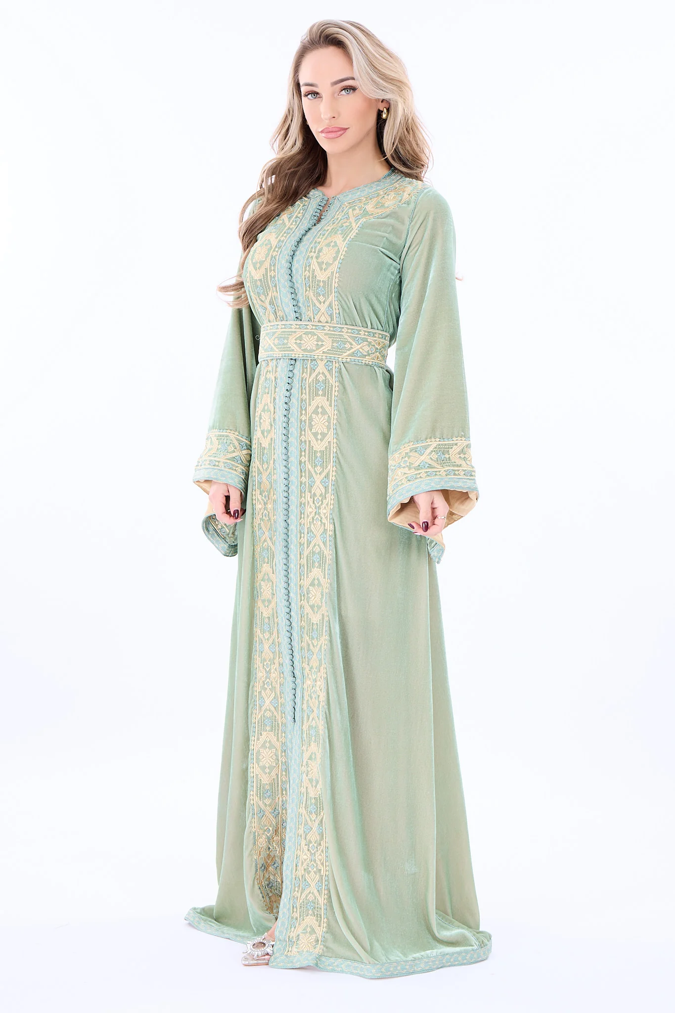 Caftan Sama Darkseagreen - Image 4
