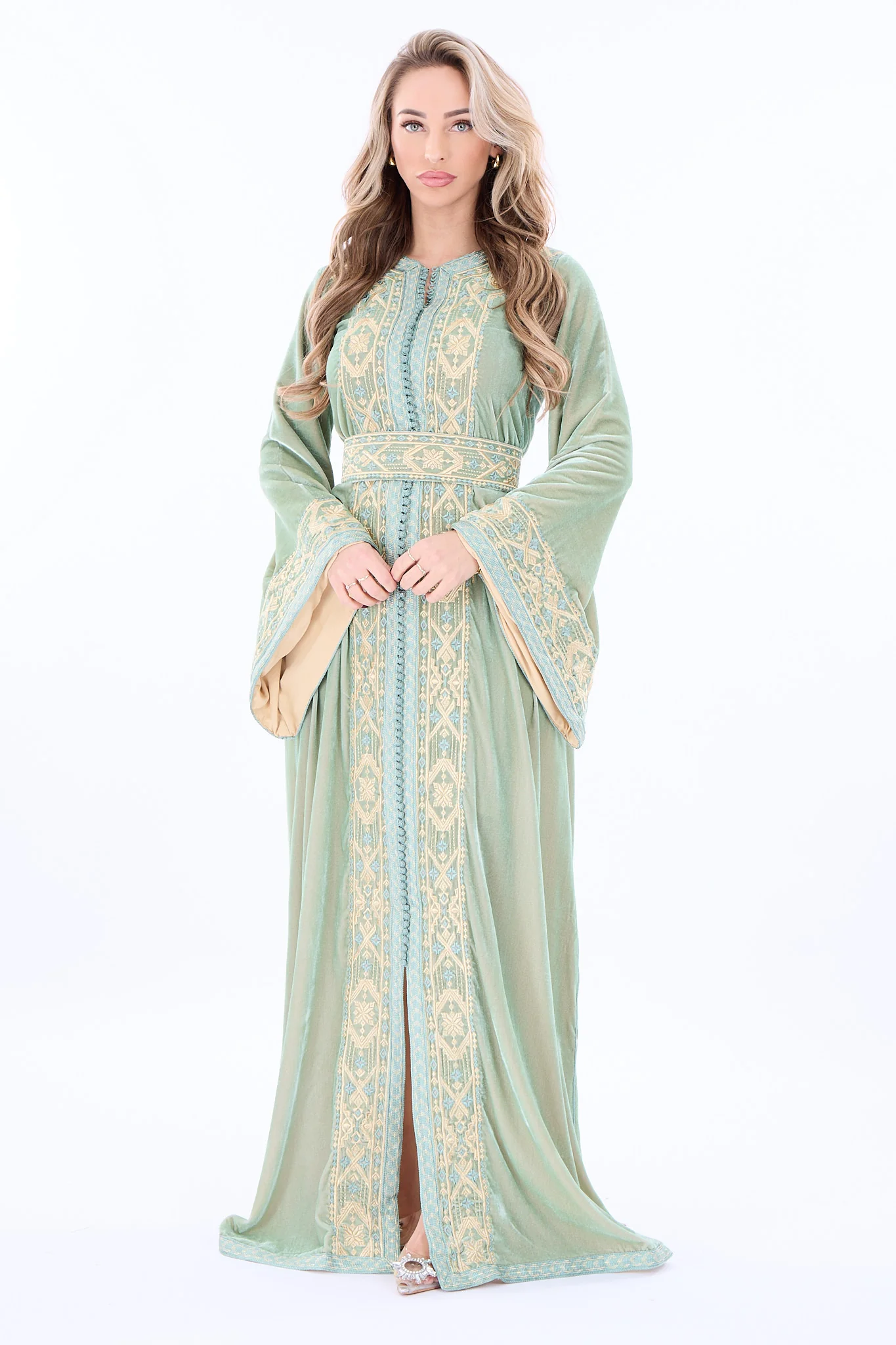 Caftan Sama Darkseagreen - Image 6