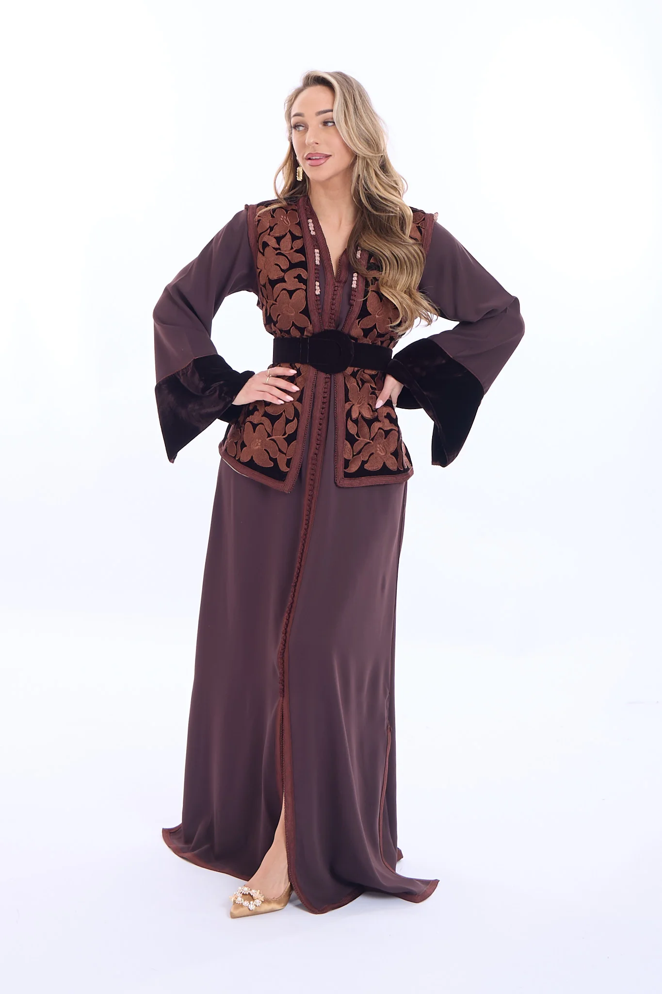 Caftan Solana Brown - Image 4