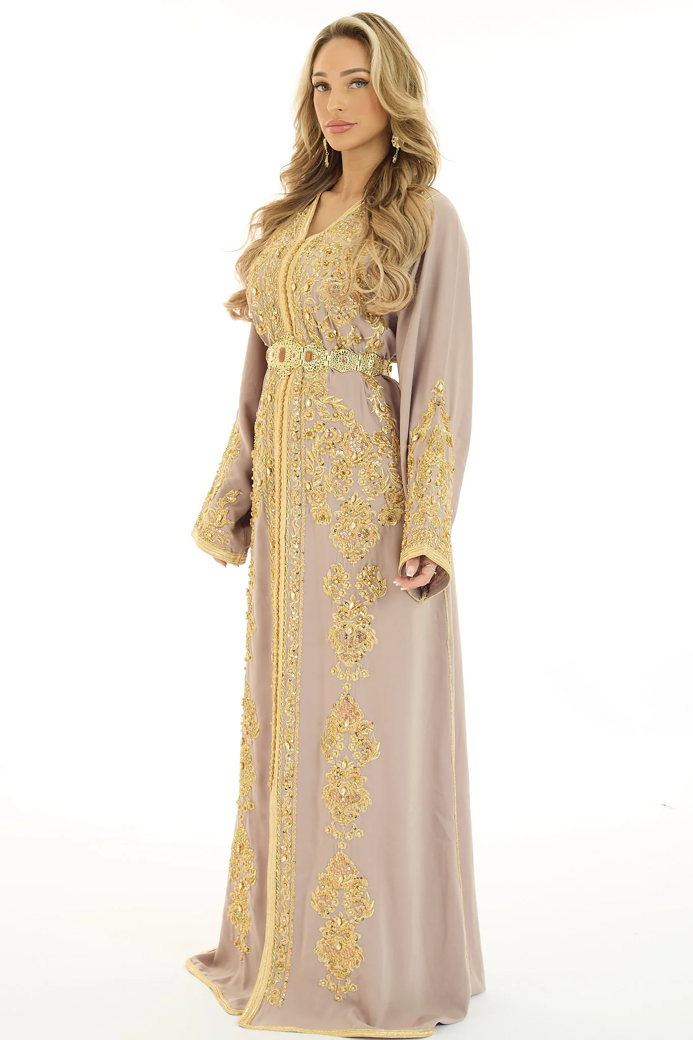 Caftan Souhaila Nude - Image 3