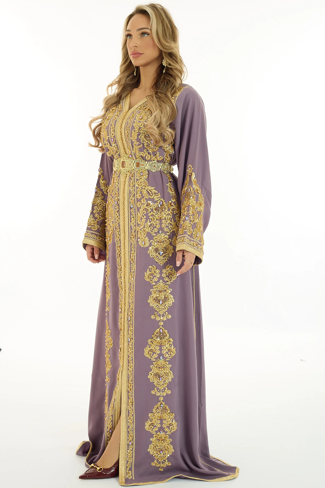 Caftan Souhaila Violet - Image 4