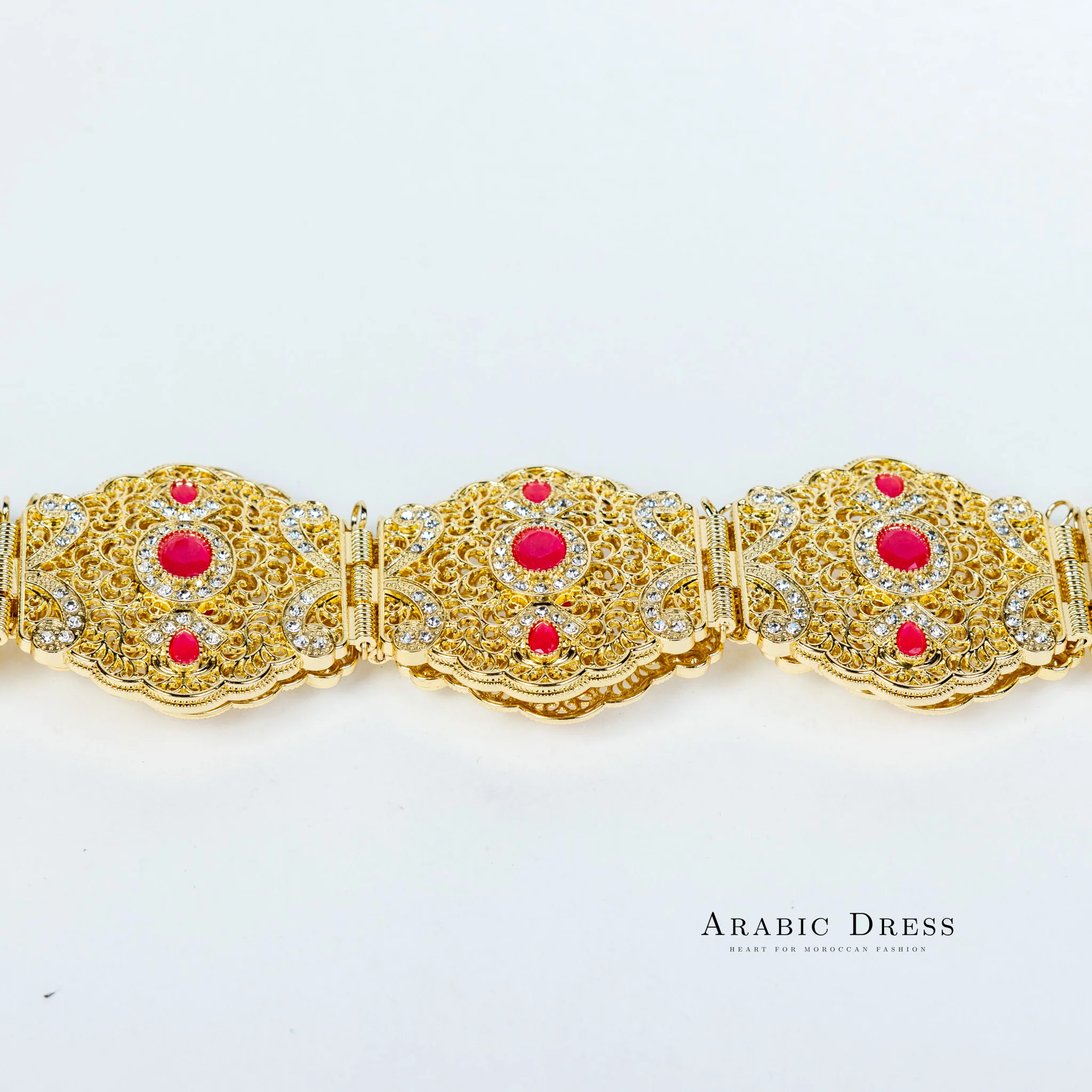 Ahri Gold/Fuchsia Belt - Image 3