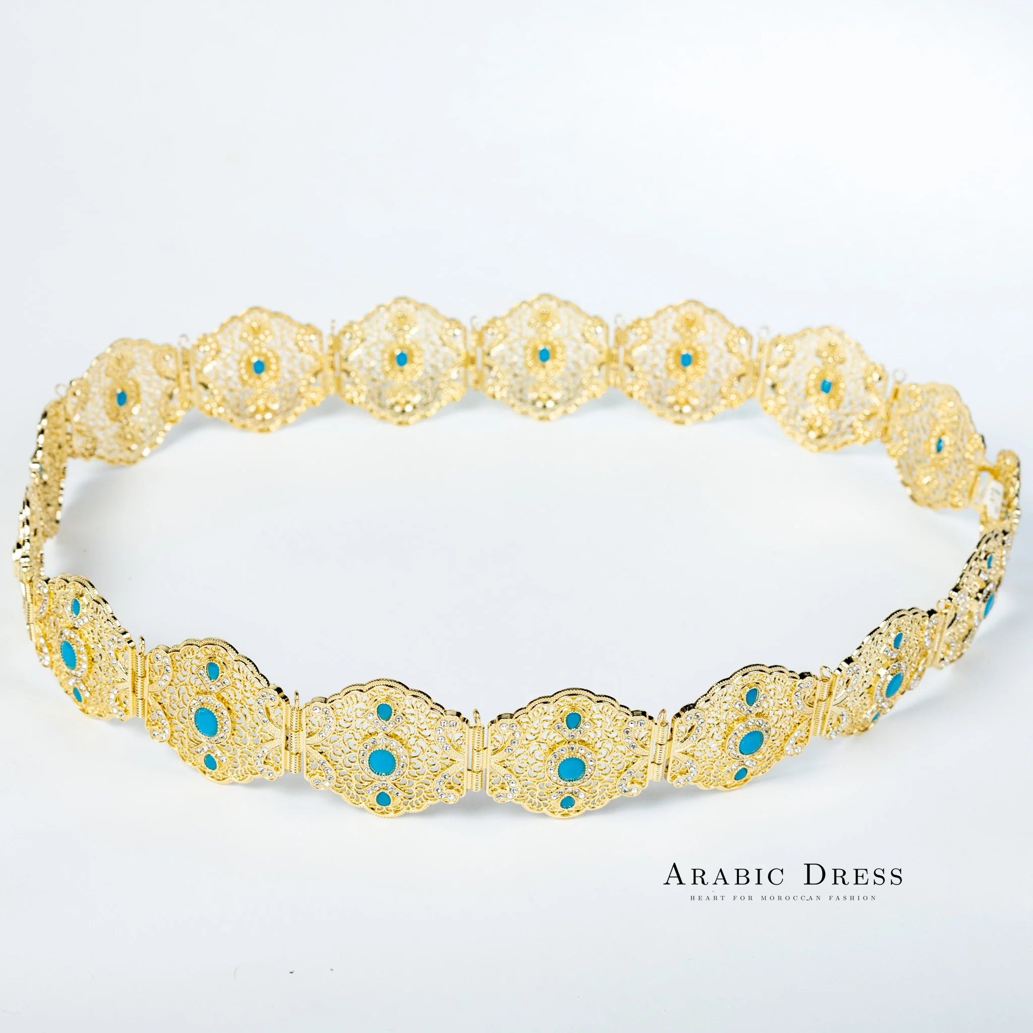 Ahri Gold/Aquablue Belt - Image 2