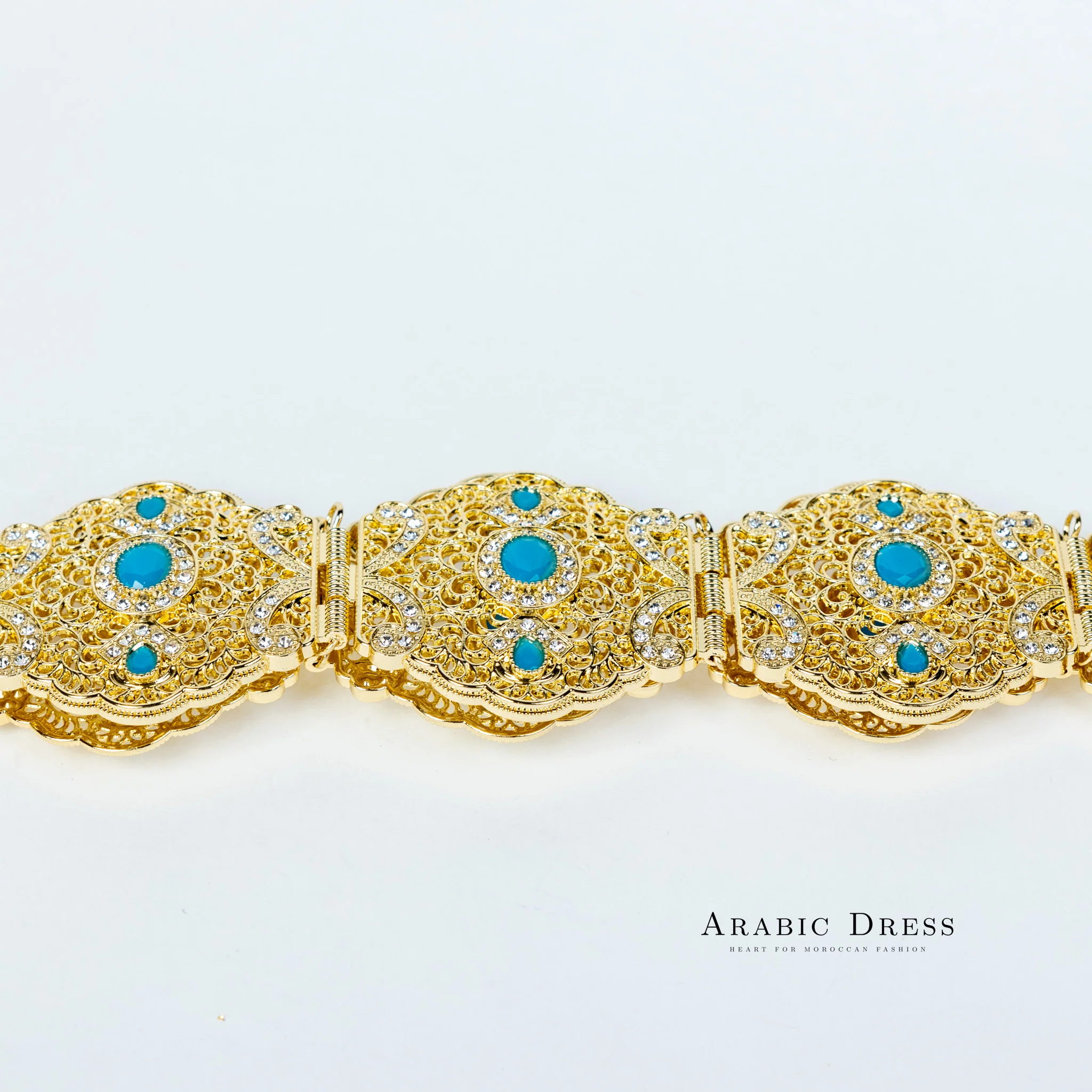 Ahri Gold/Aquablue Belt - Image 3