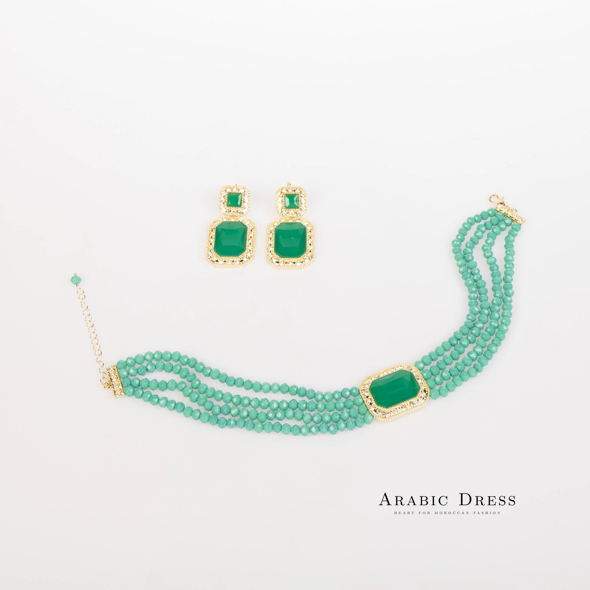 Teal Mi-So Necklace set