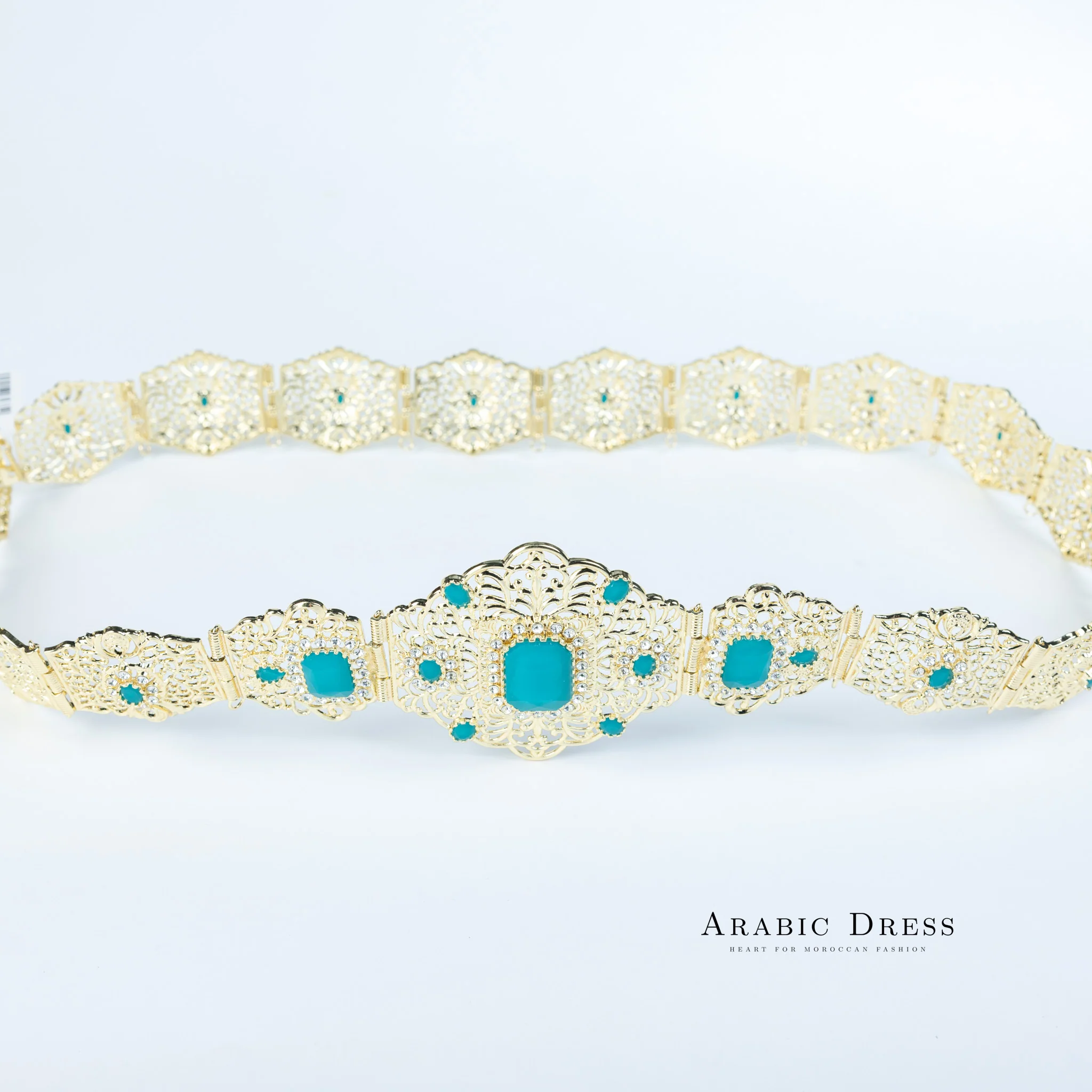 Bora Gold/Aquablue Belt - Image 2