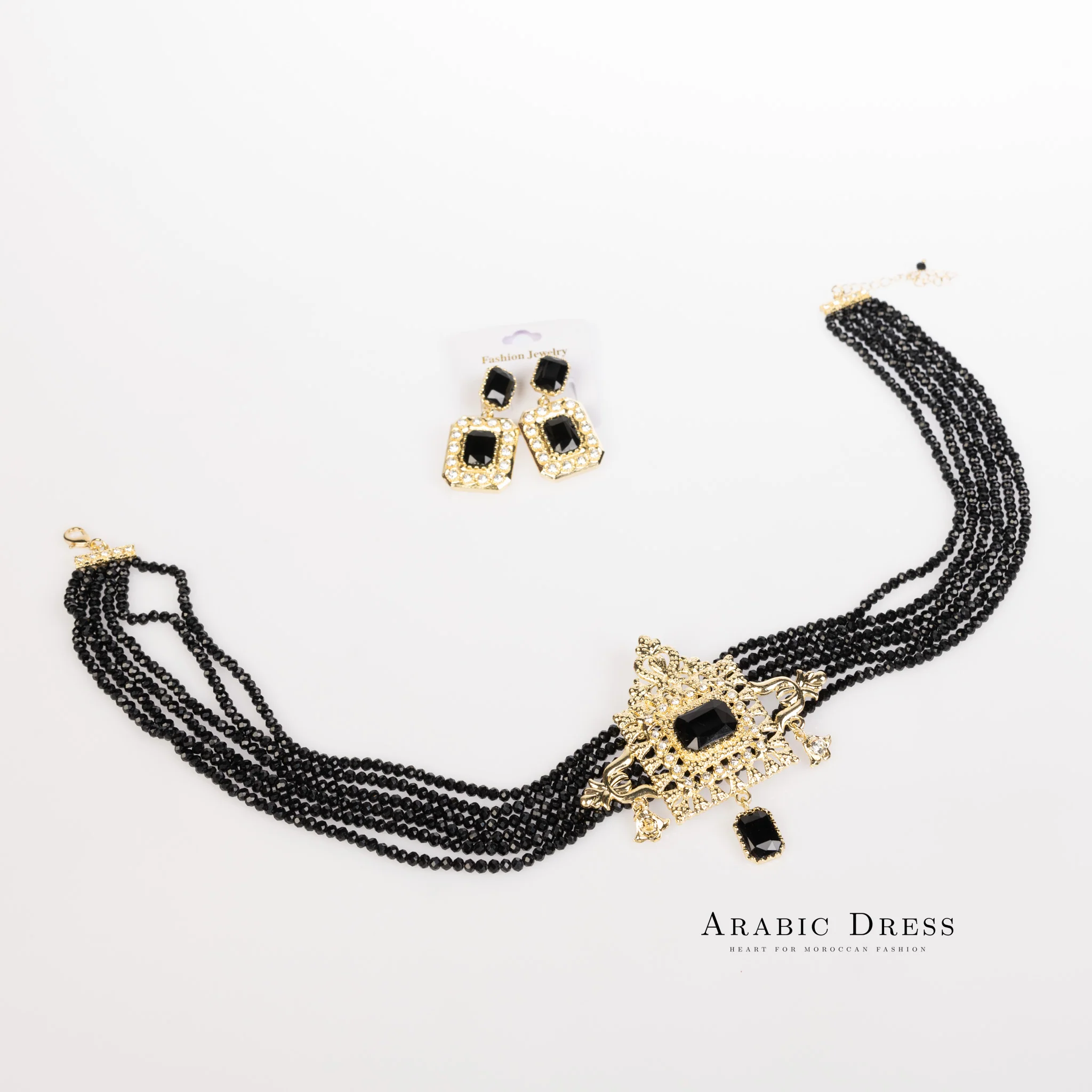 Black Youra Necklace set - Image 3