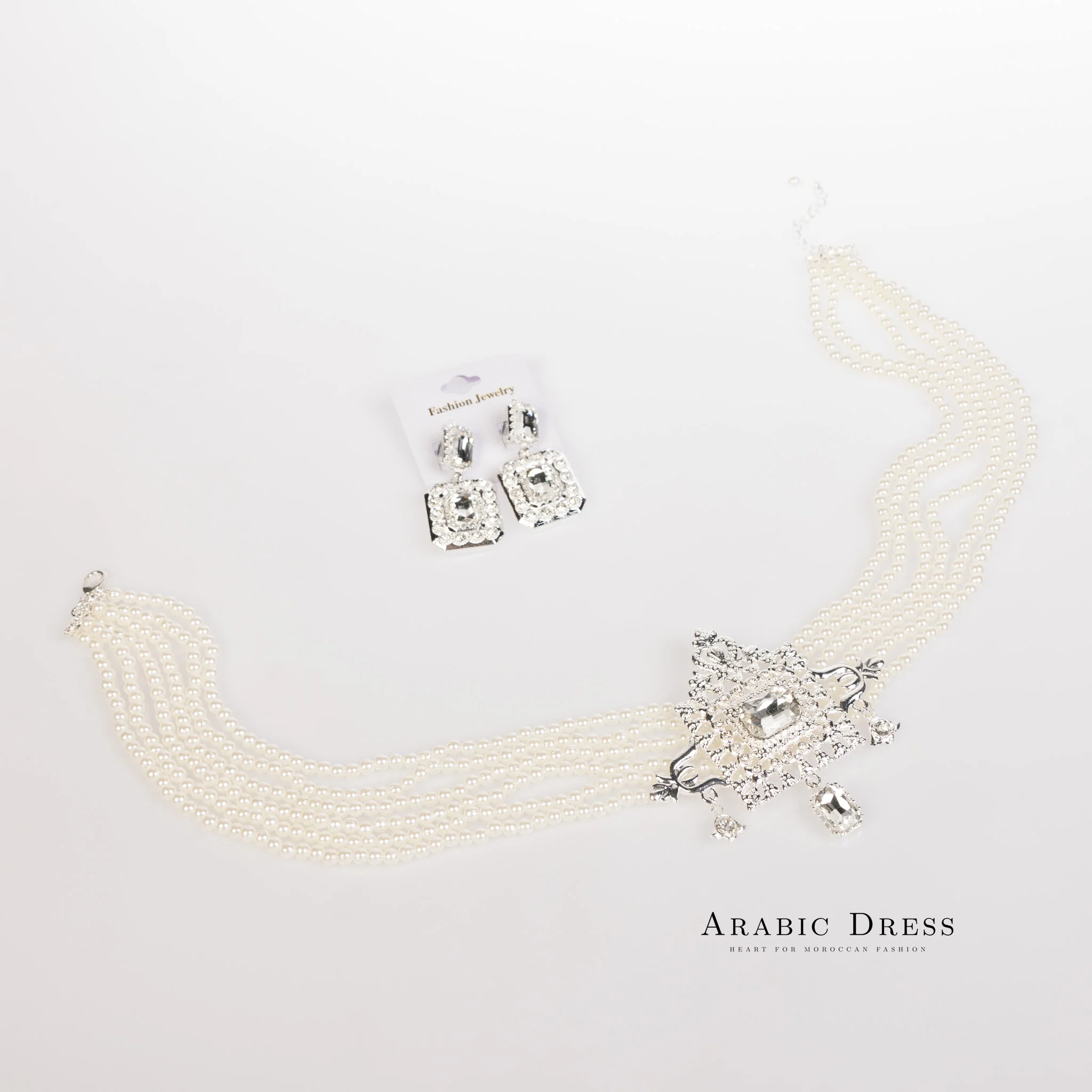 Silver Youra Necklace set - Image 3