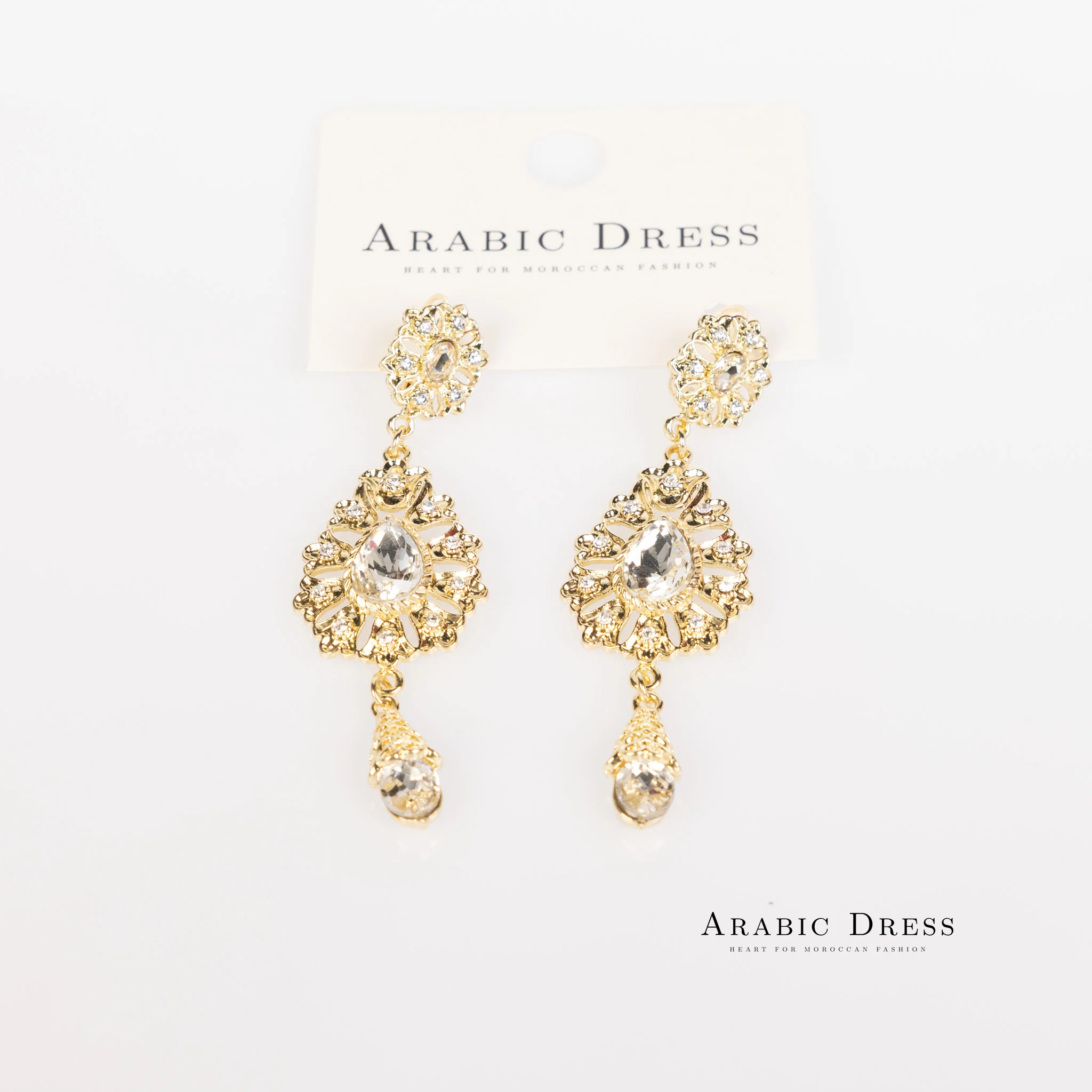 White Gold Ara Earrings - Image 2