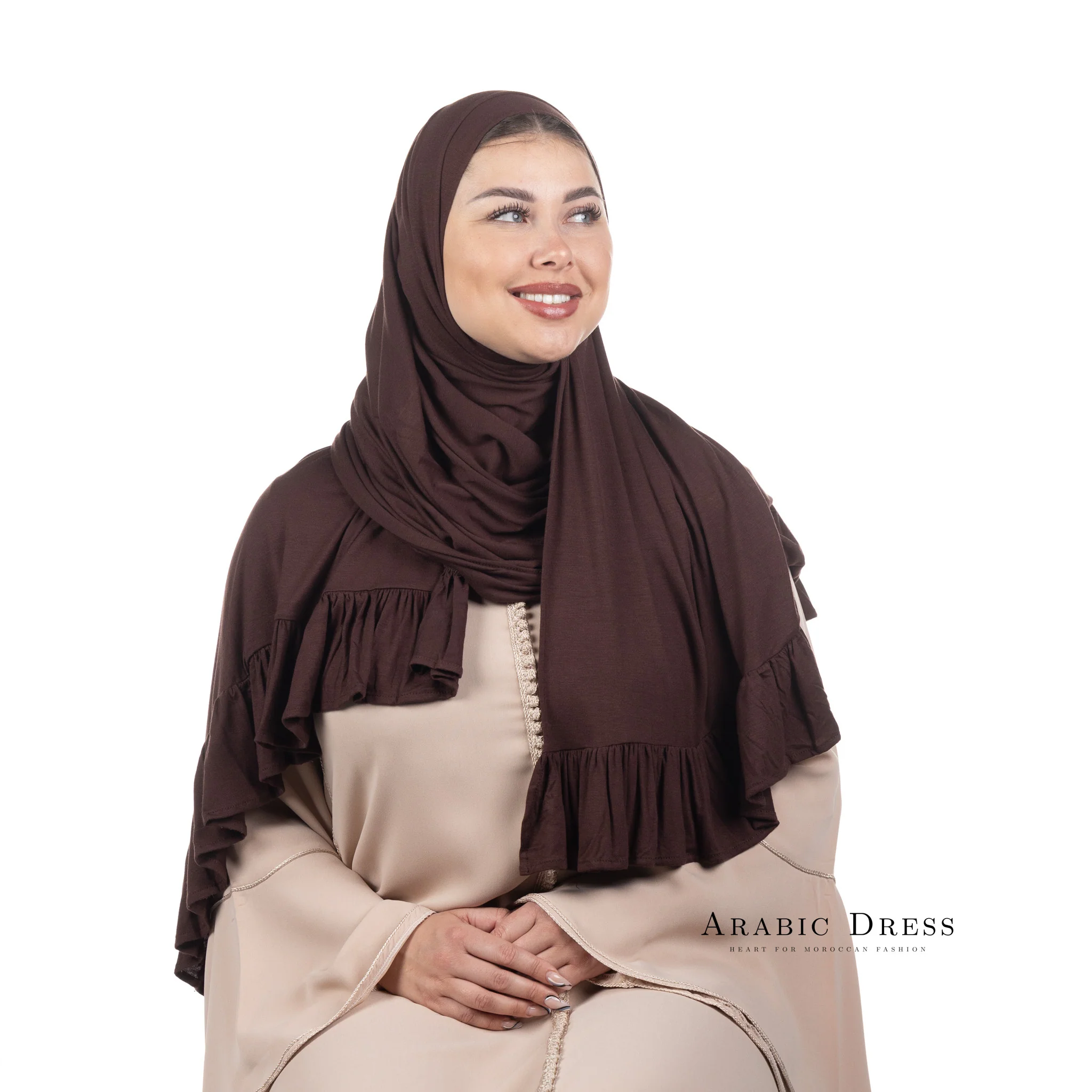 Jersey Hijab Luna old Burgundy