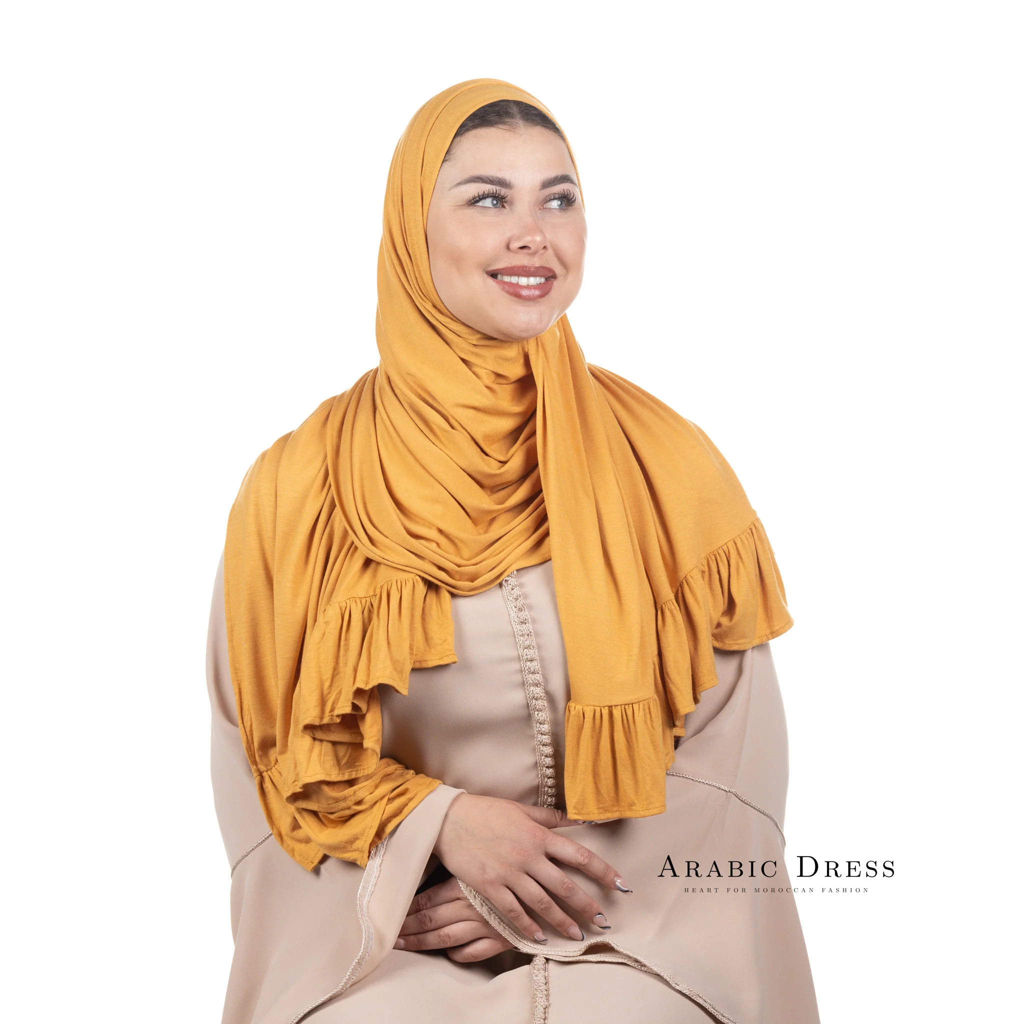 Jersey Hijab Luna Sepia Yellow - Image 2