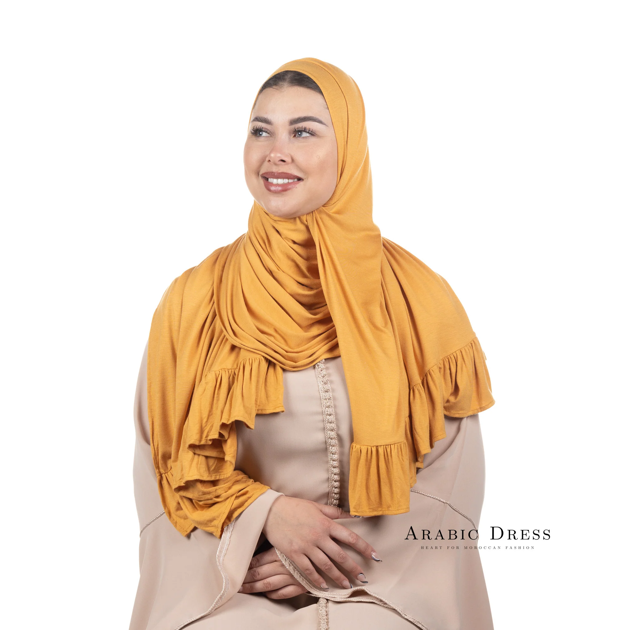 Jersey Hijab Luna Sepia Yellow - Image 3