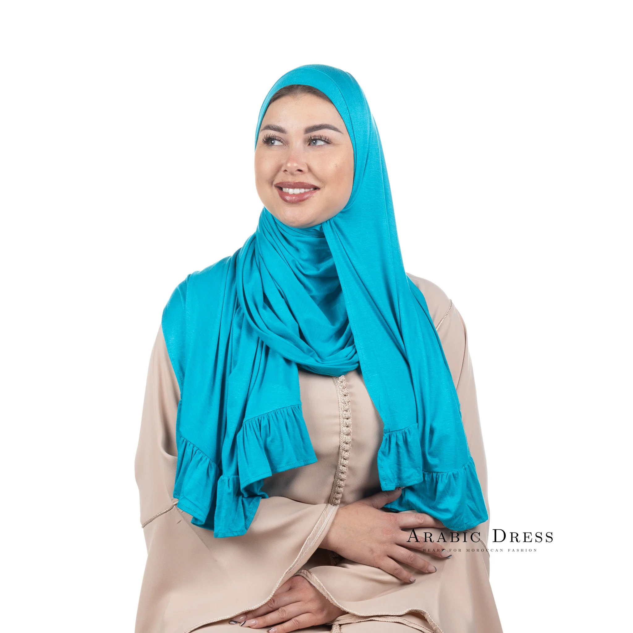 Jersey Hijab Luna Olampic Blue - Image 2