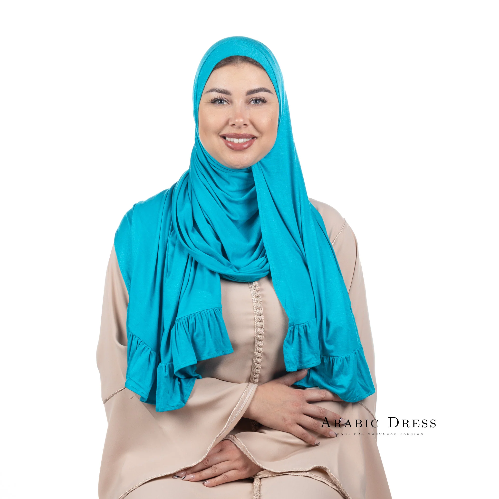 Jersey Hijab Luna Olampic Blue - Image 3