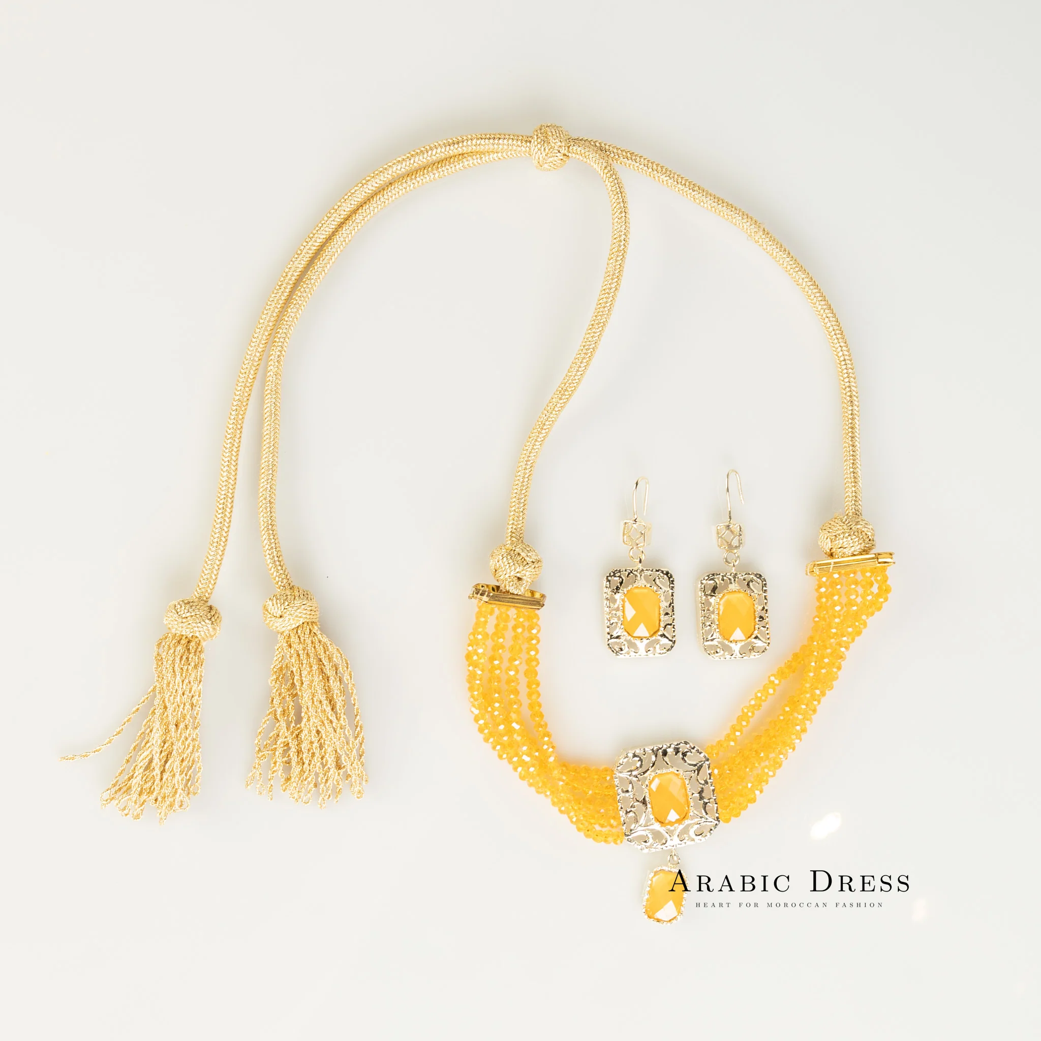 Orange Nifa necklace set - Image 3