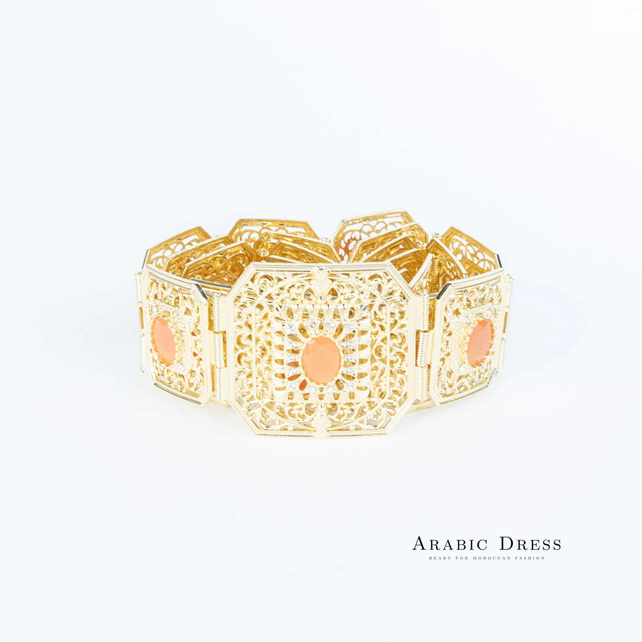 Micha Gold/Salmon Belt - Image 3