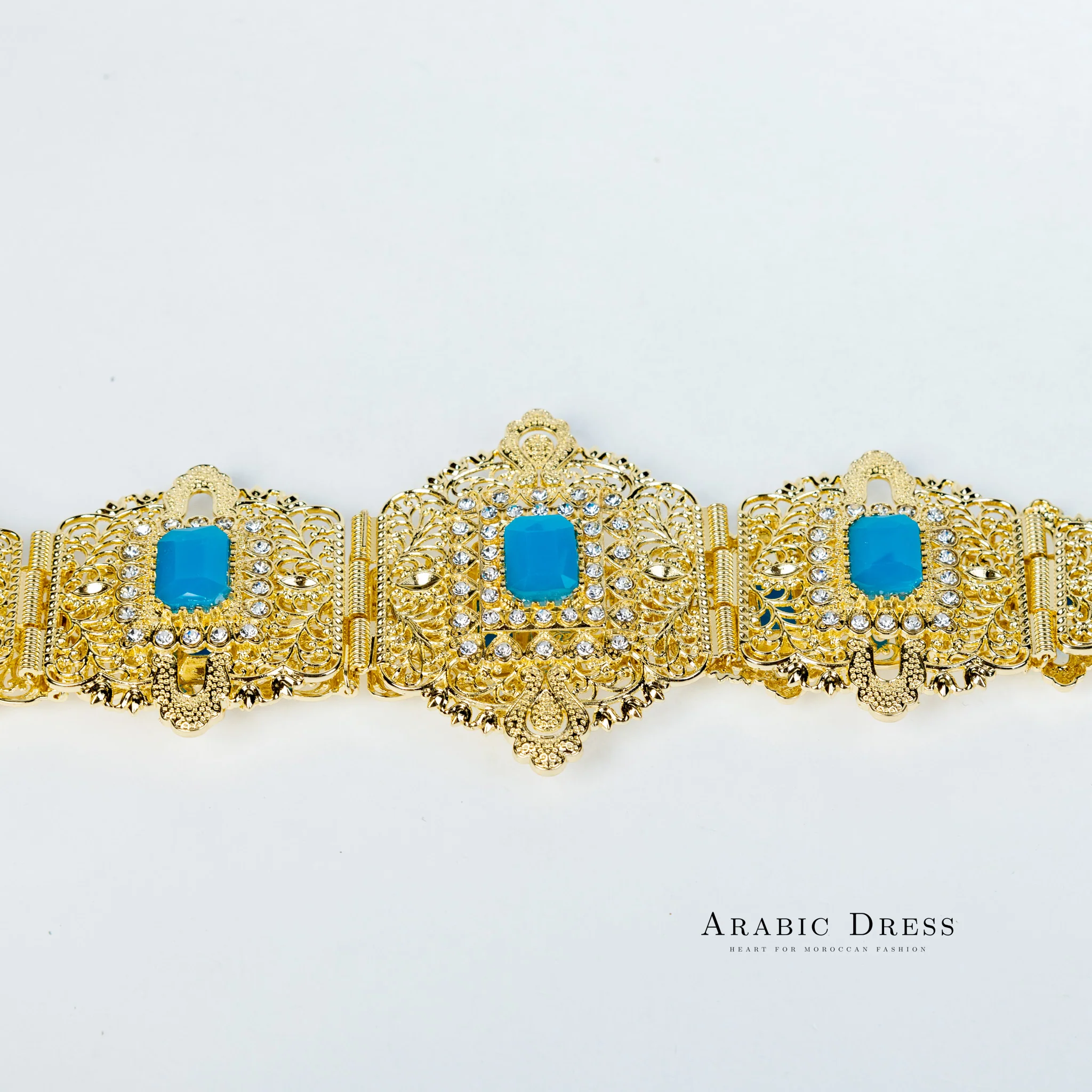 Mihi Gold/Aquablue Belt - Image 3