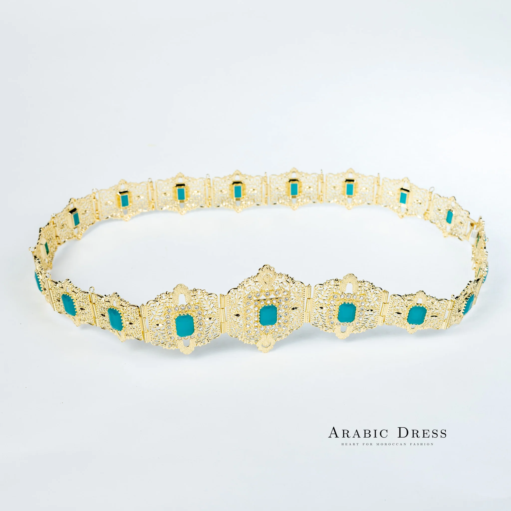 Mihi Gold/Teal Belt - Image 2