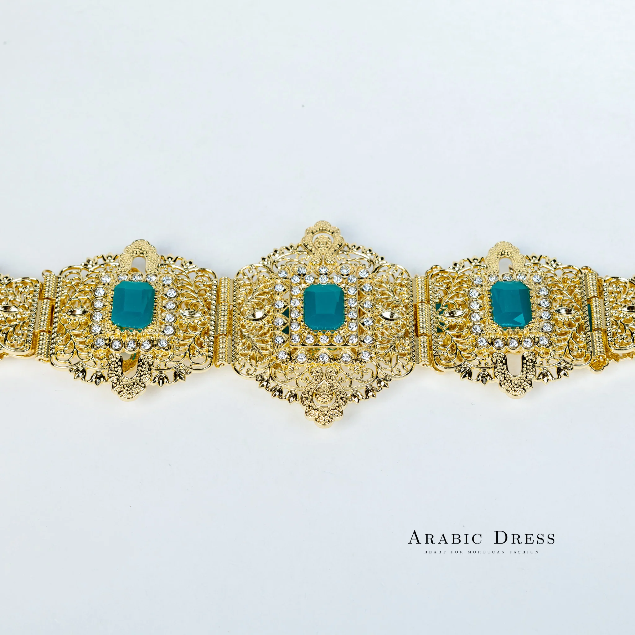 Mihi Gold/Teal Belt - Image 3