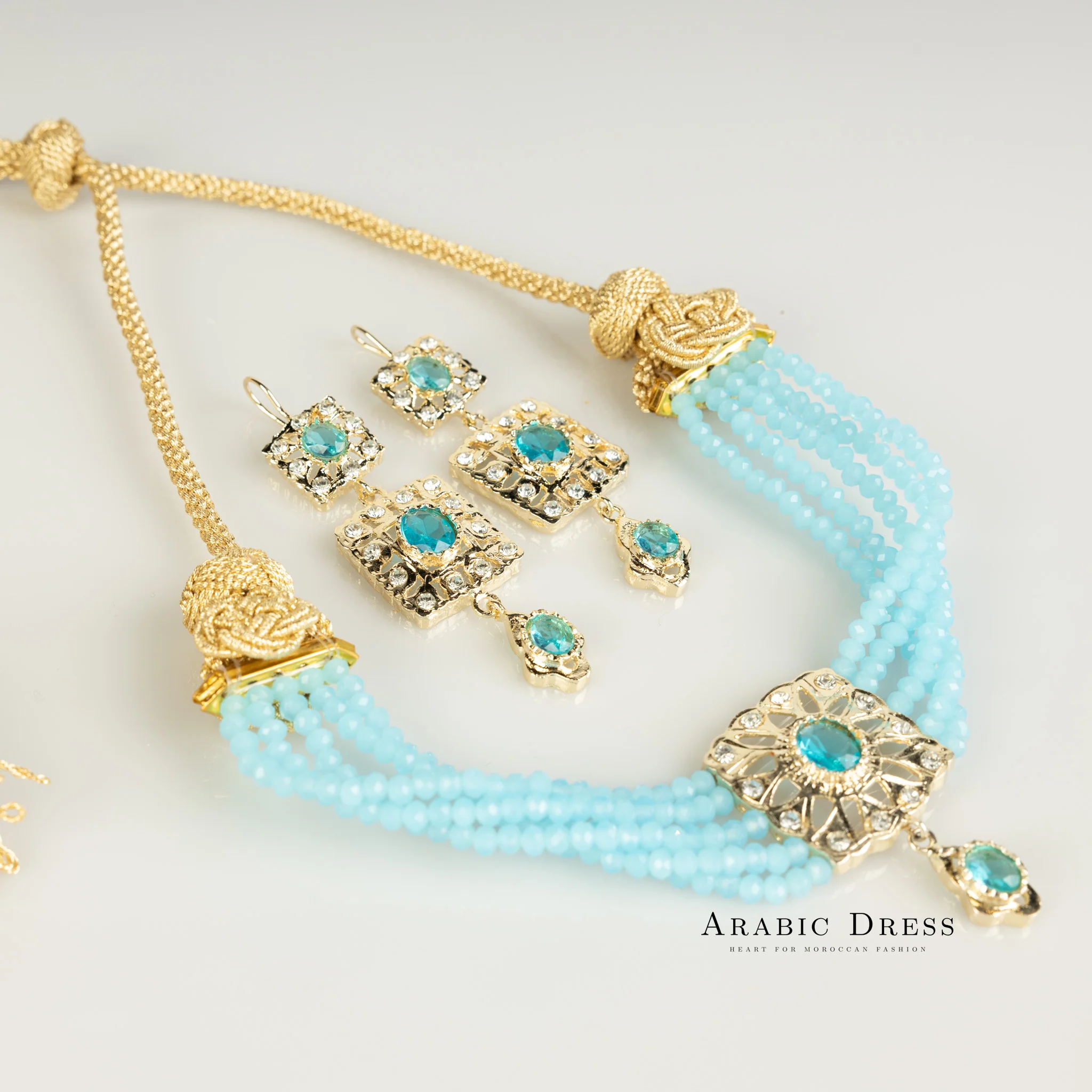Lightblue  Nisa necklace set - Image 2