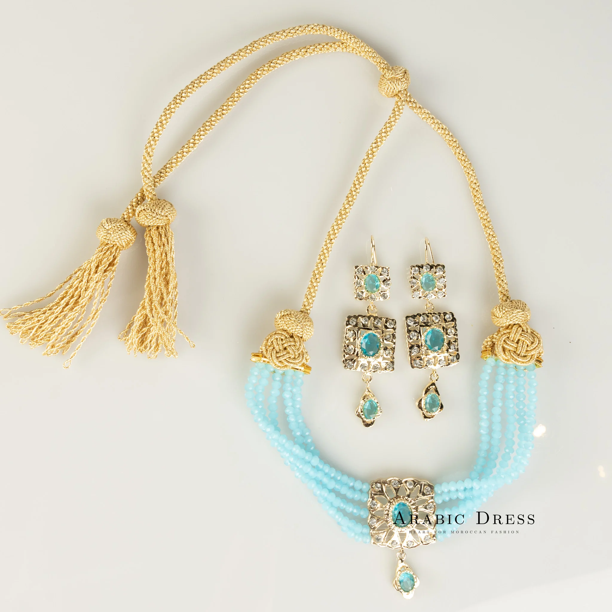 Lightblue  Nisa necklace set - Image 3