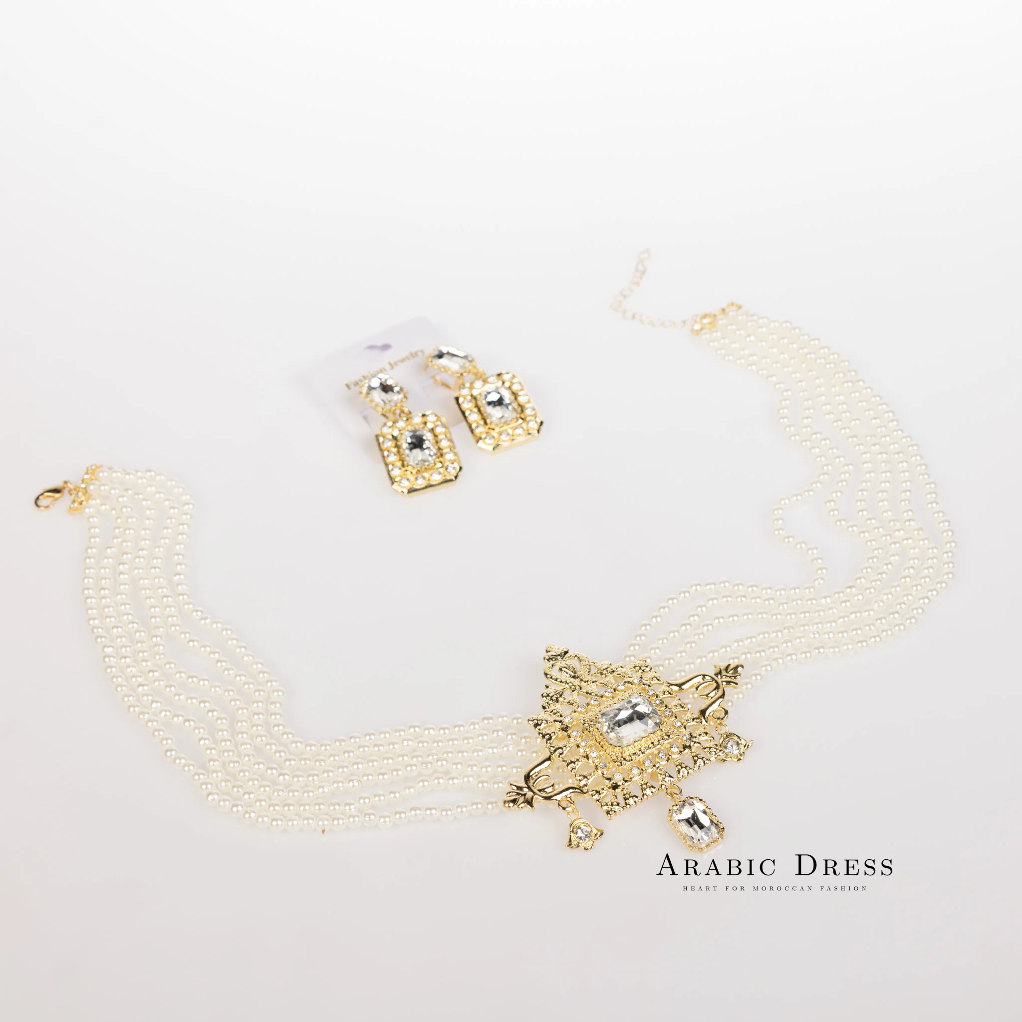 White Gold Youra Necklace set - Image 3