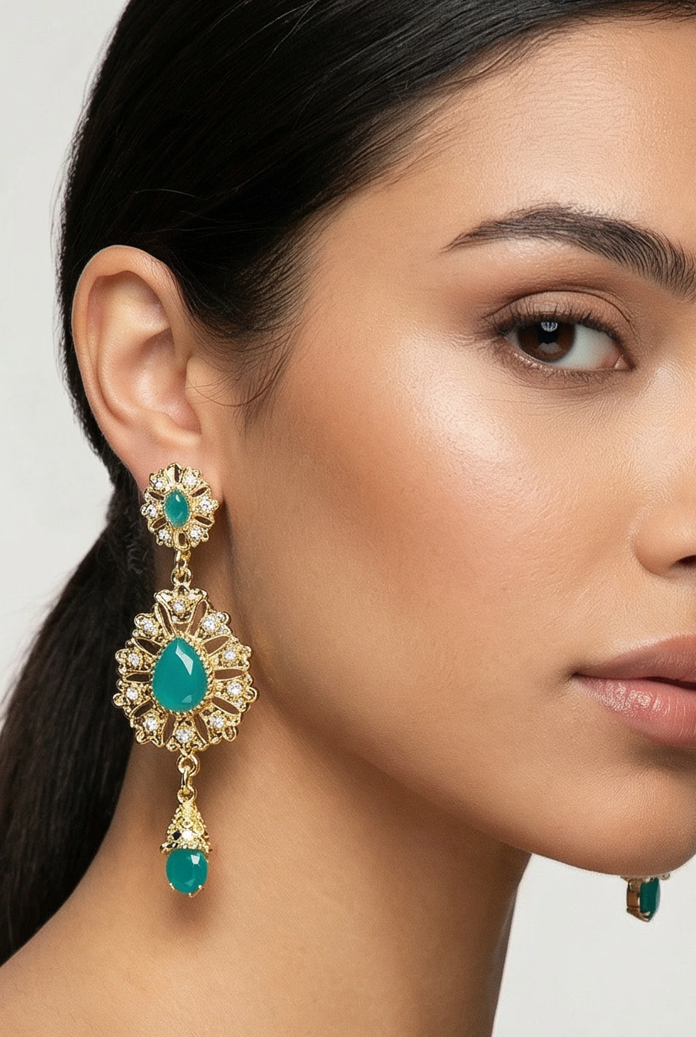 Teal Ara Earrings