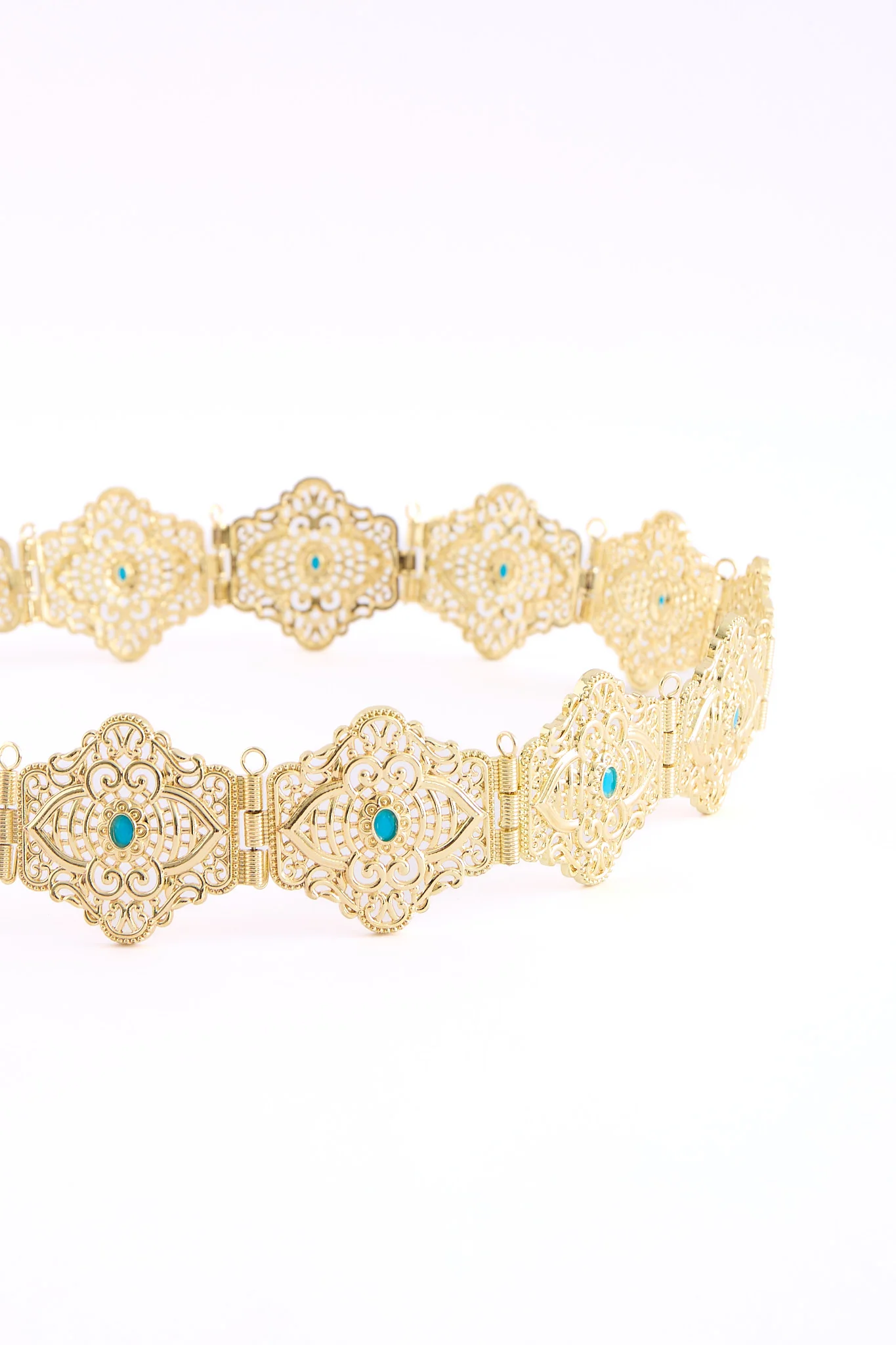 Yon Gold/AquaBlue Belt
