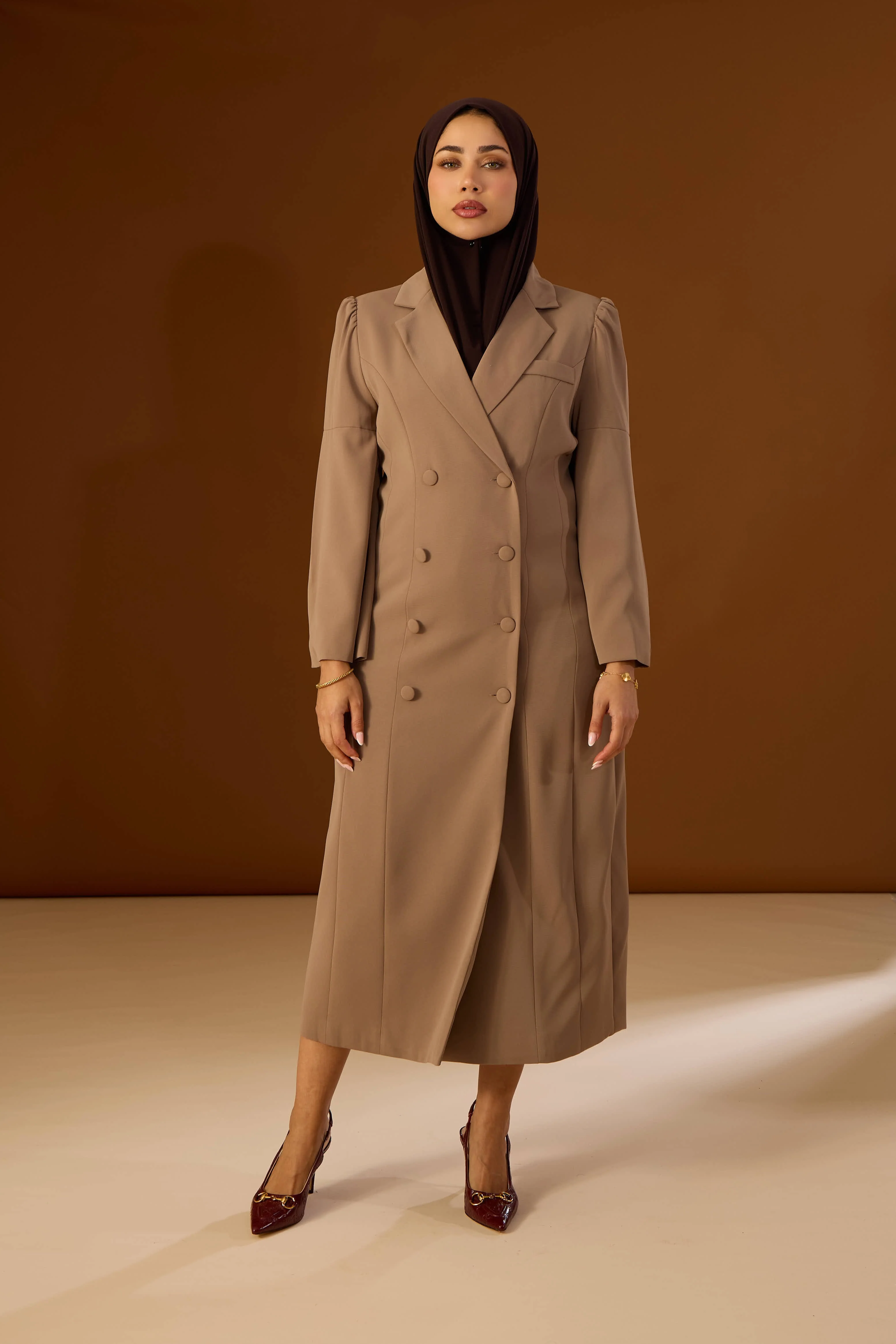 Dress Fay Coffee Brown