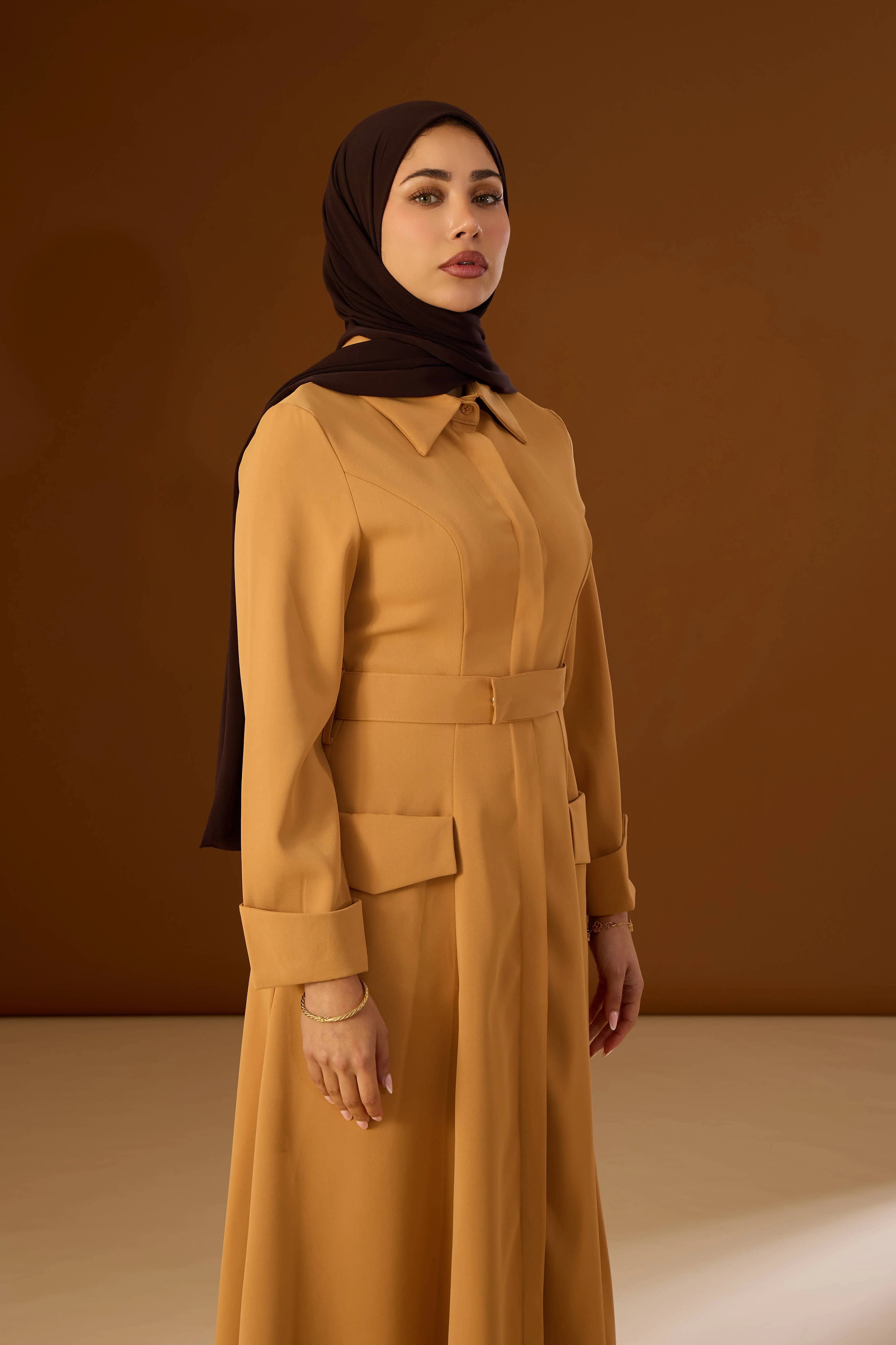 Dress Kya Yellowish Brown - Image 2