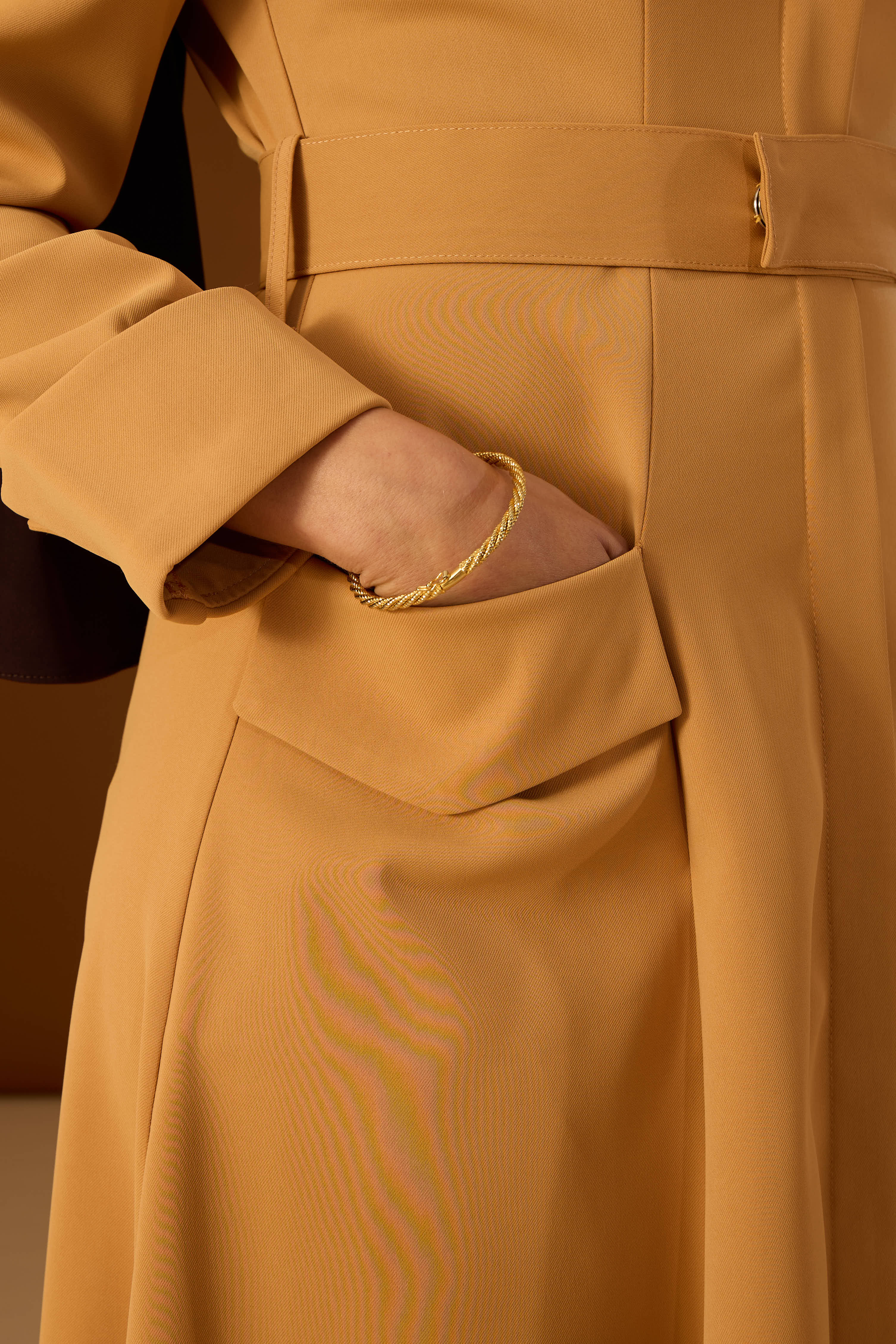 Dress Kya Yellowish Brown - Image 3