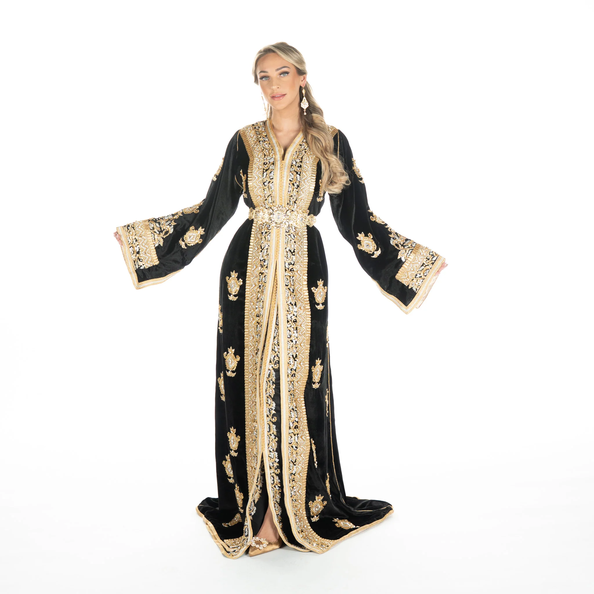 Exclusieve Caftan Aleena Black - Image 3