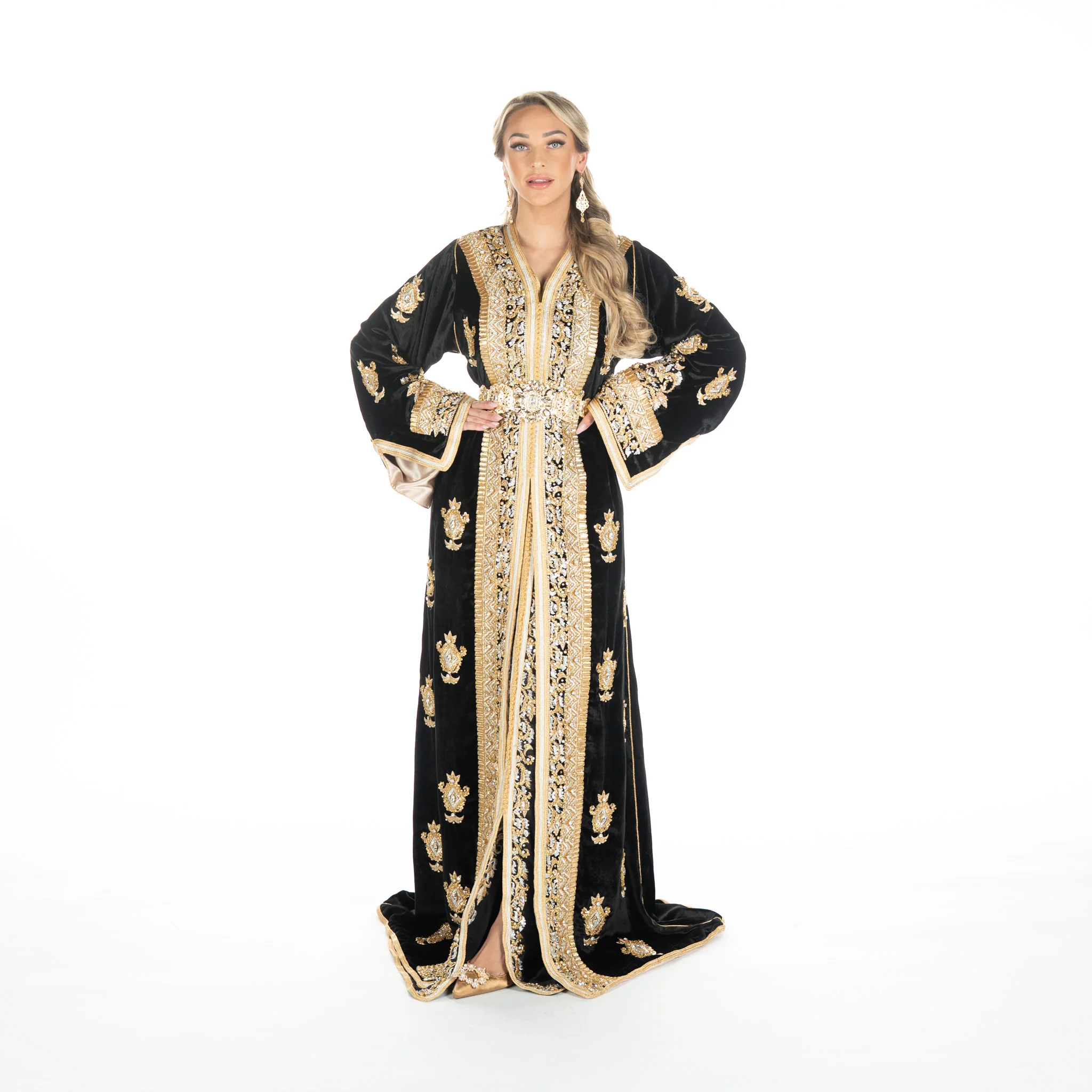 Exclusieve Caftan Aleena Black - Image 4