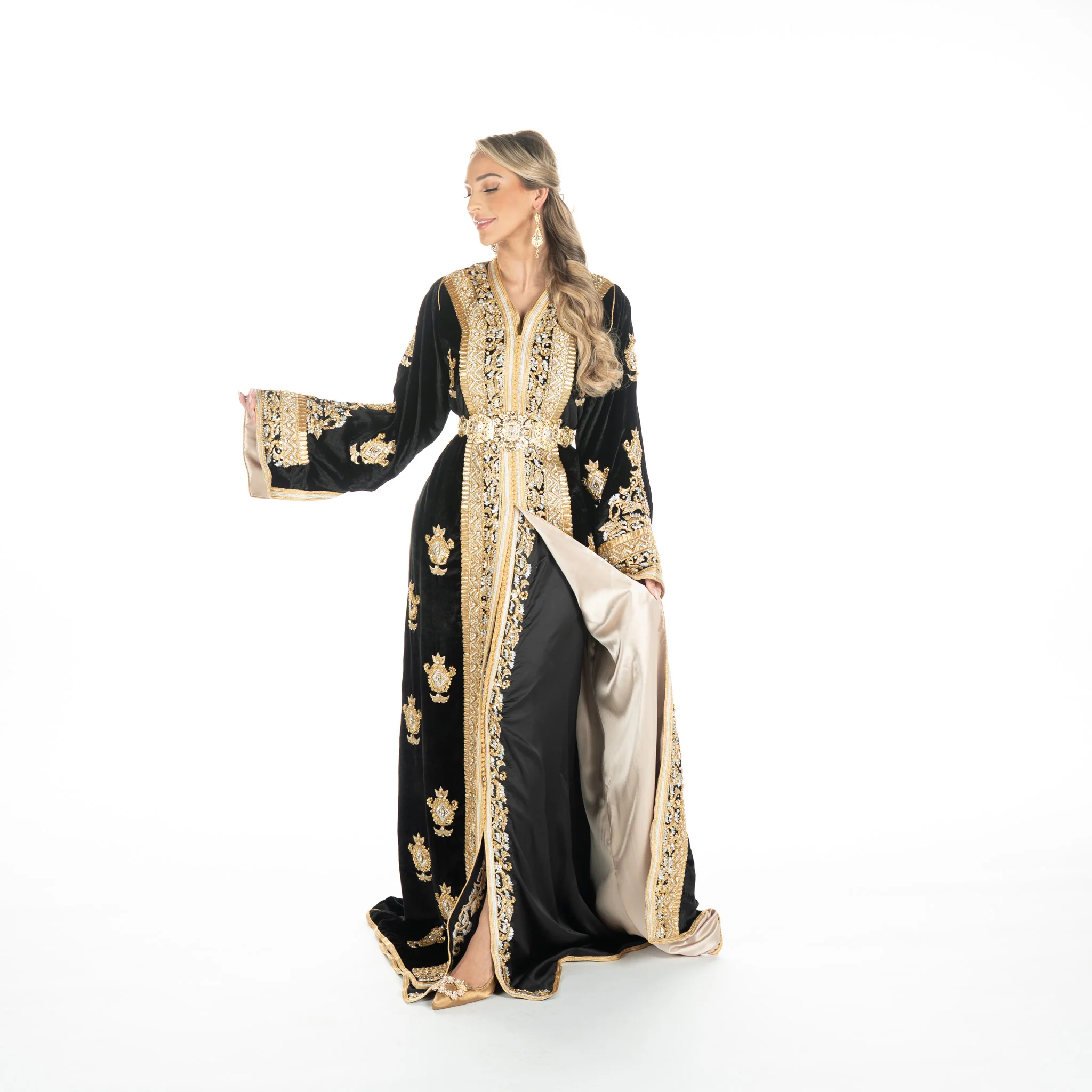 Exclusieve Caftan Aleena Black - Image 5