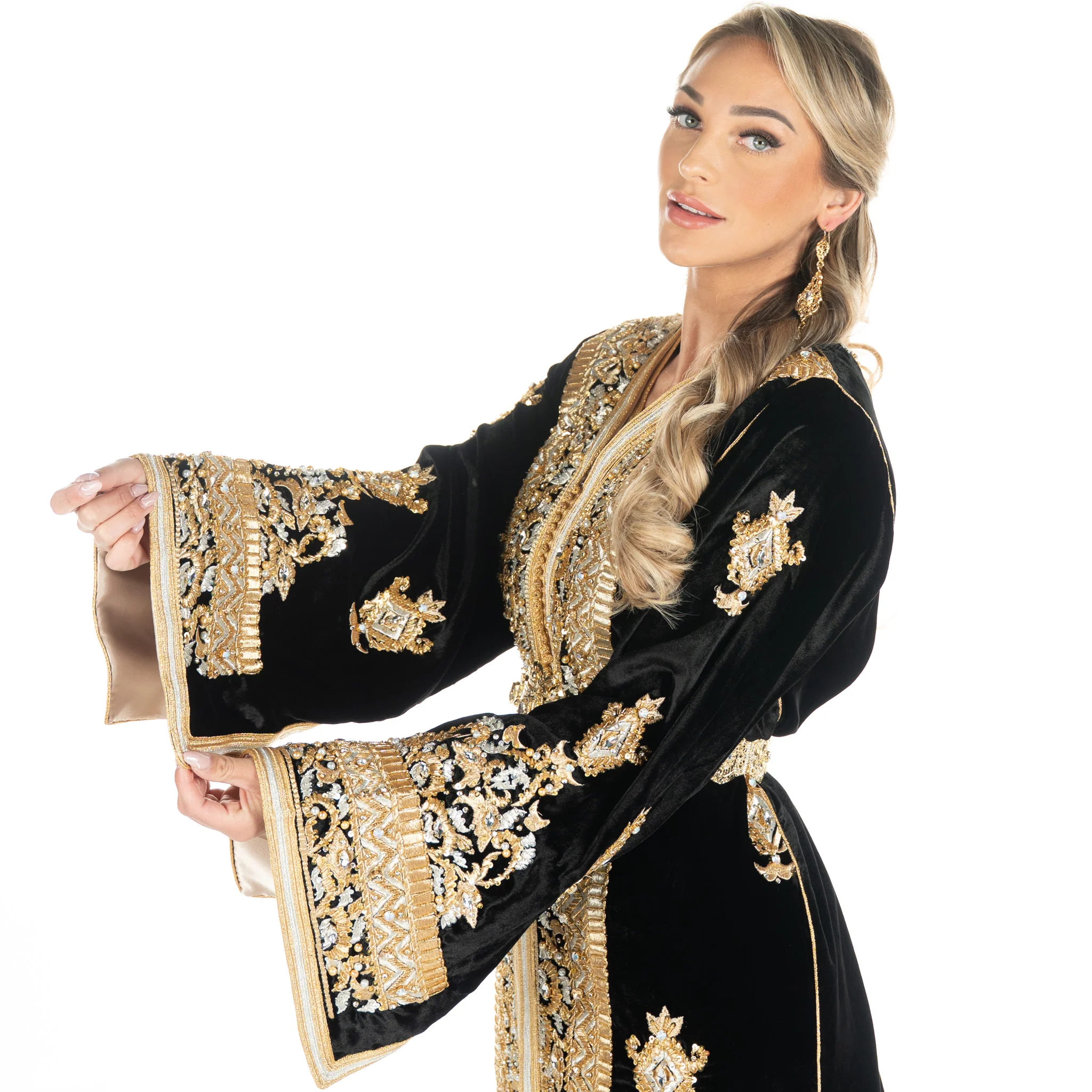 Exclusieve Caftan Aleena Black - Image 8