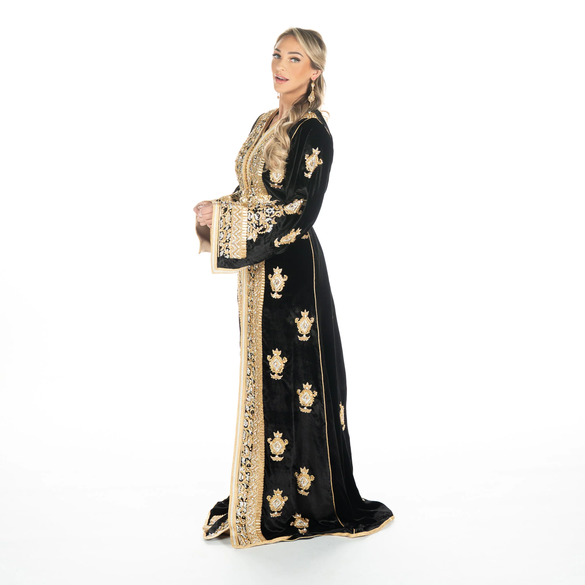 Exclusieve Caftan Aleena Black - Image 9