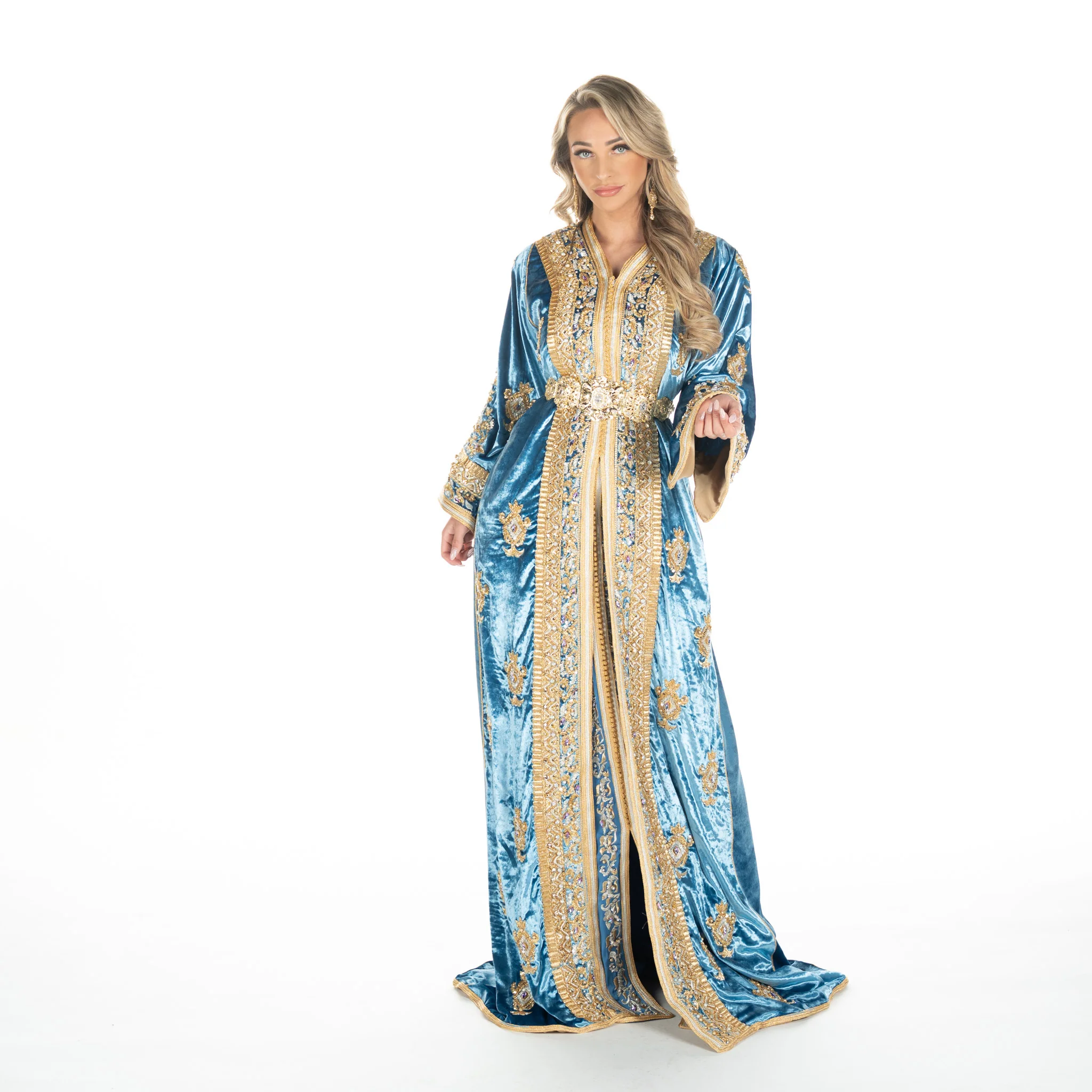 Exclusieve Caftan Aleena Blue - Image 2