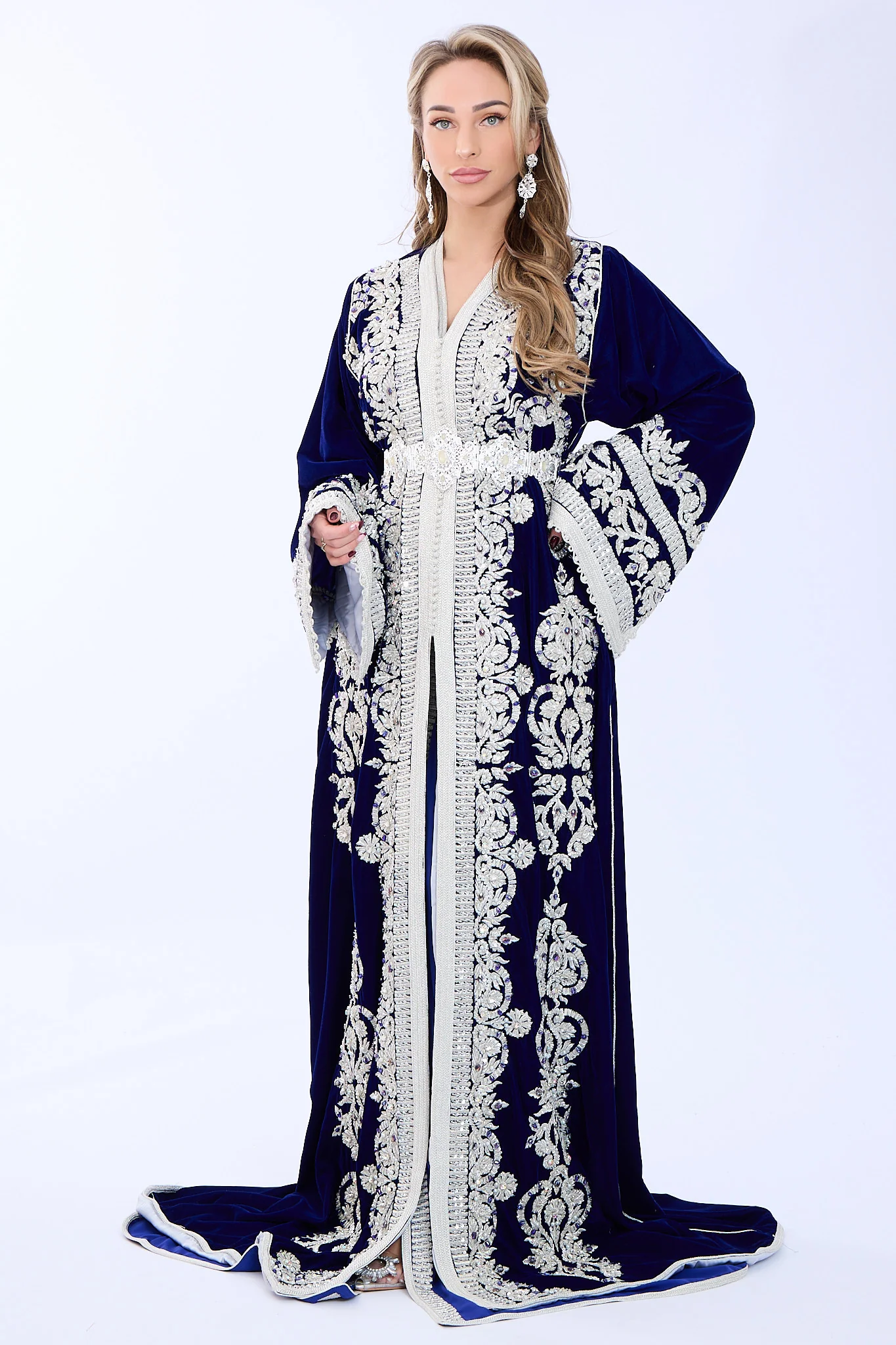 Exclusieve Caftan Haya Oxfordblue - Image 4