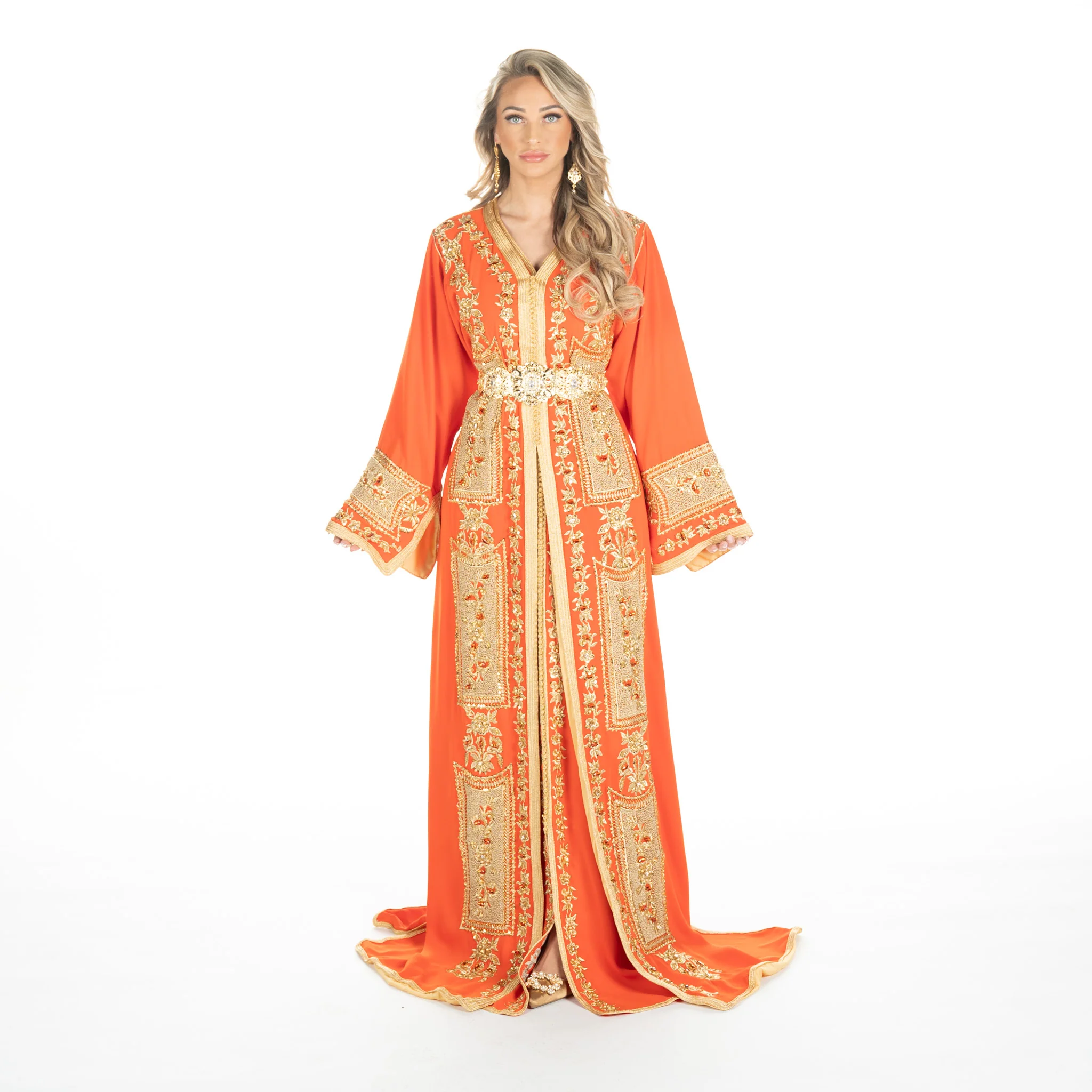 Exclusieve Caftan Levi Orange - Image 3