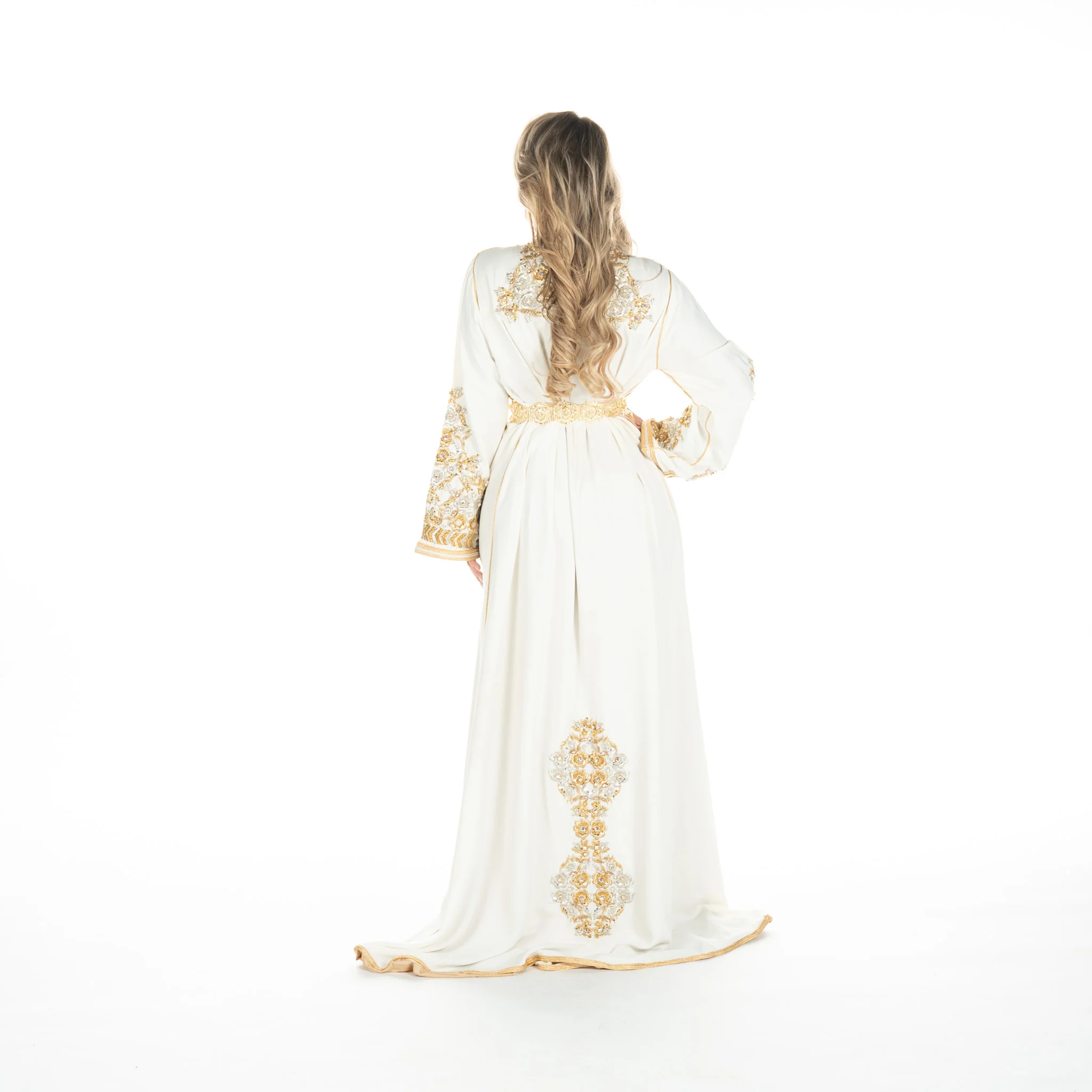 Exclusieve Caftan Nisma Brokenwhite - Image 3