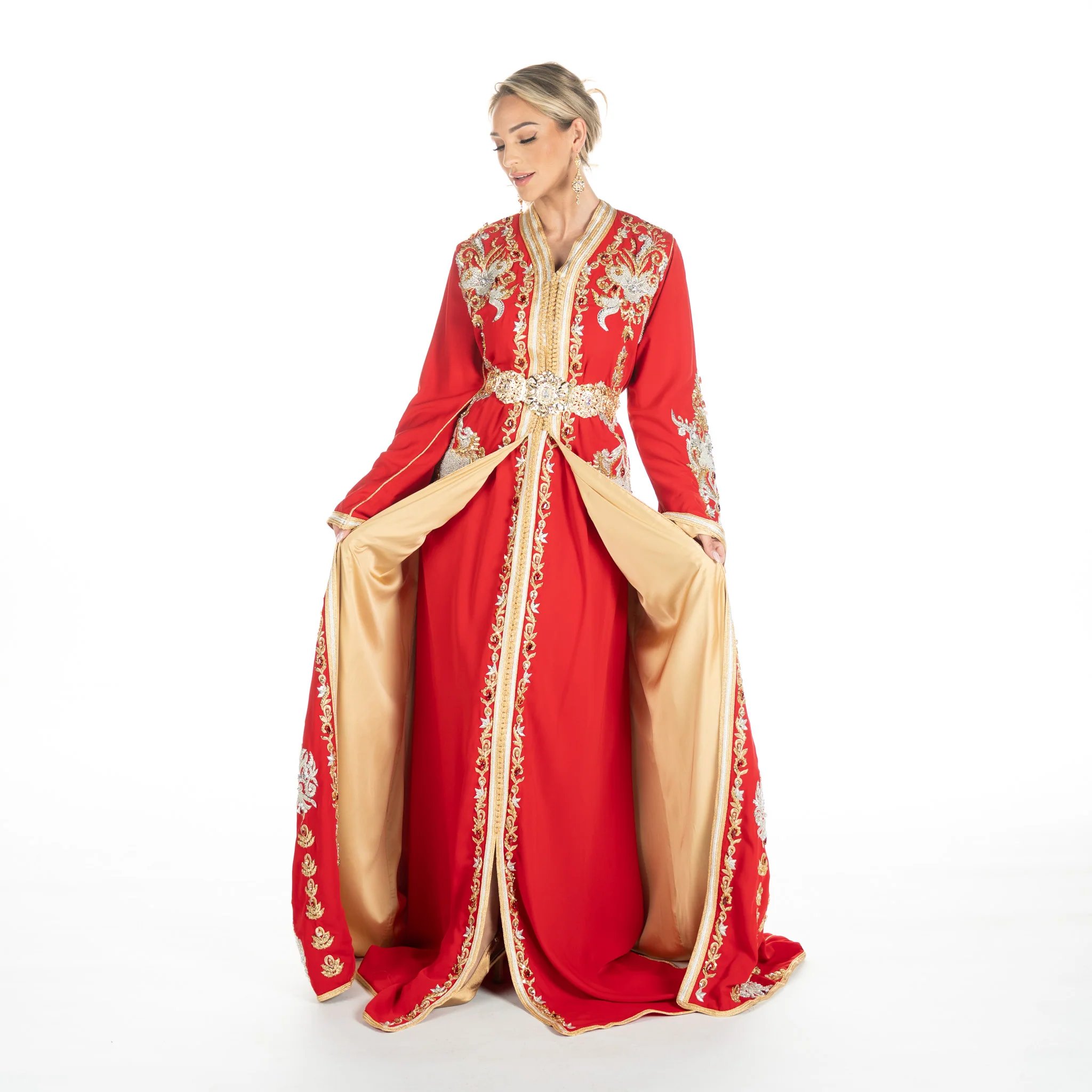 Exclusieve Caftan Nour Red - Image 3