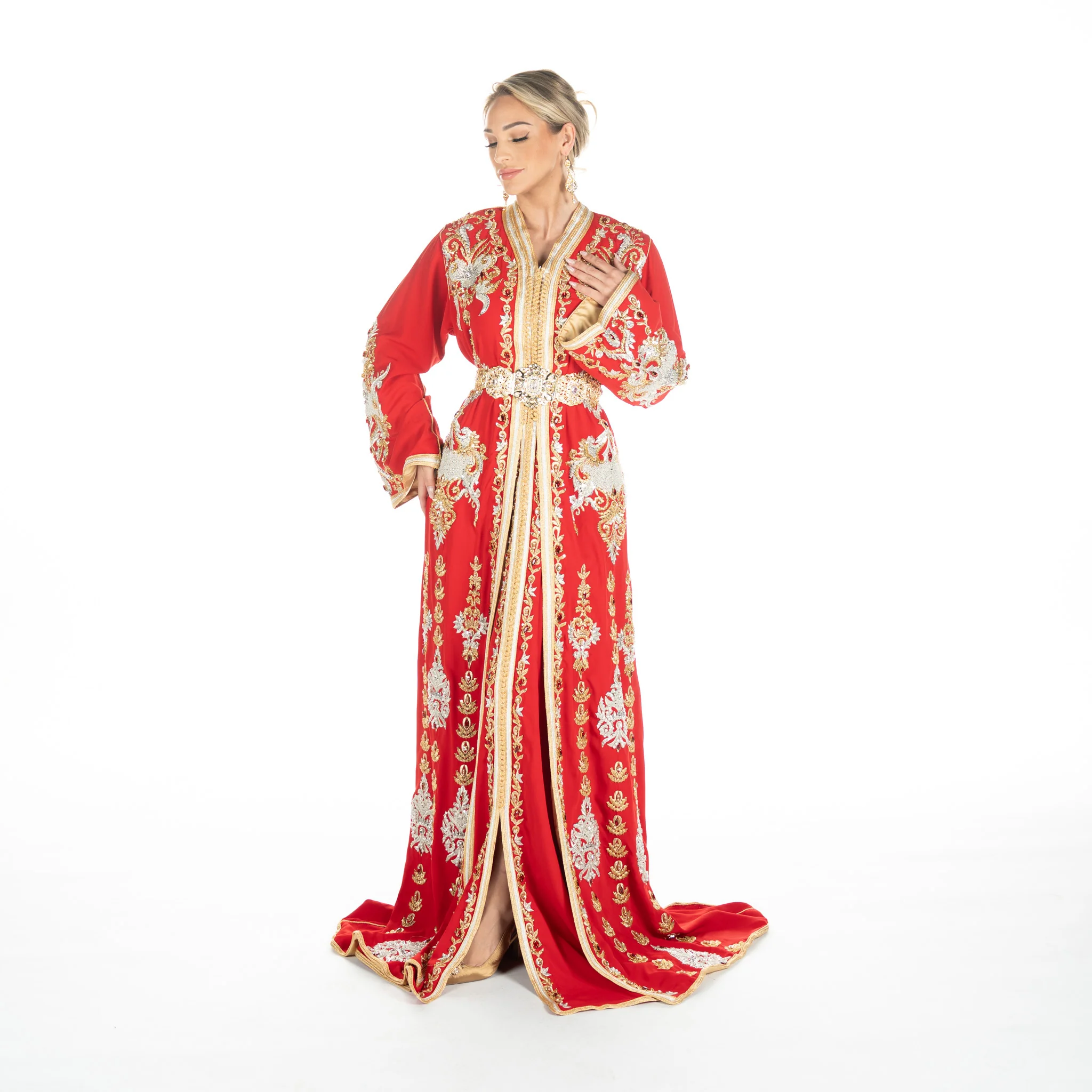 Exclusieve Caftan Nour Red - Image 4